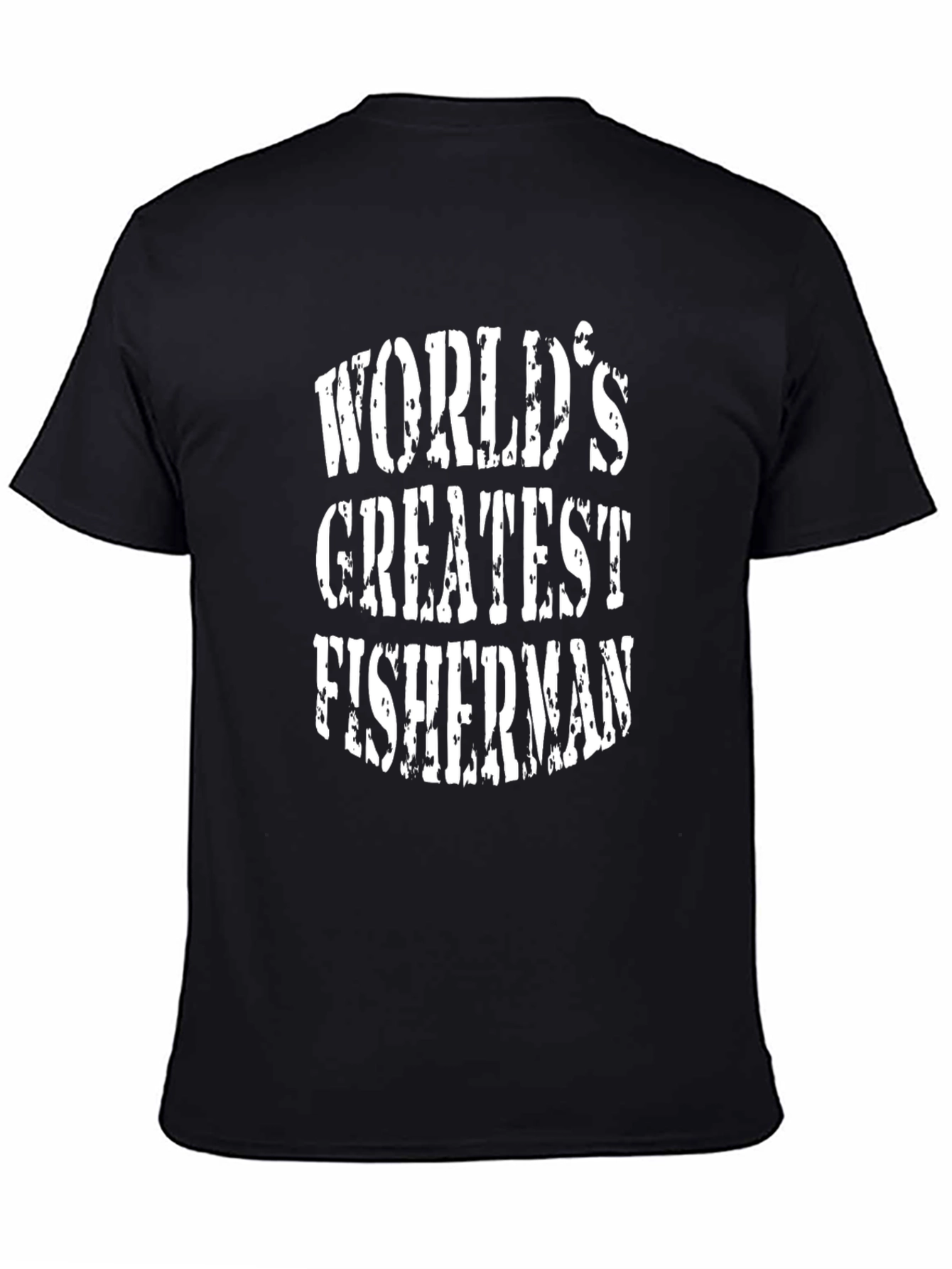 Worlds Greatest Fisherman Black Graphic Tee
