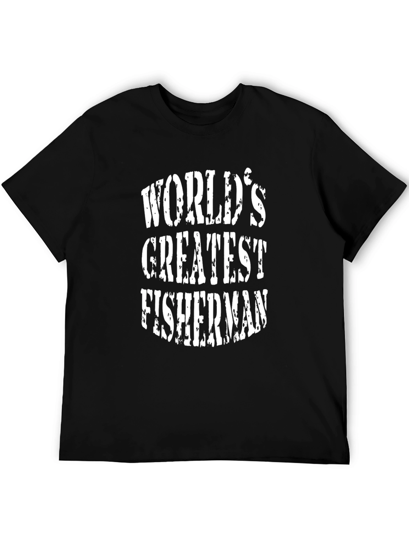 Worlds Greatest Fisherman Black Graphic Tee