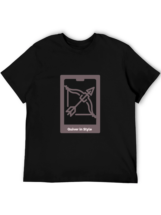 Quiver in Style Black Tee - Archer Design