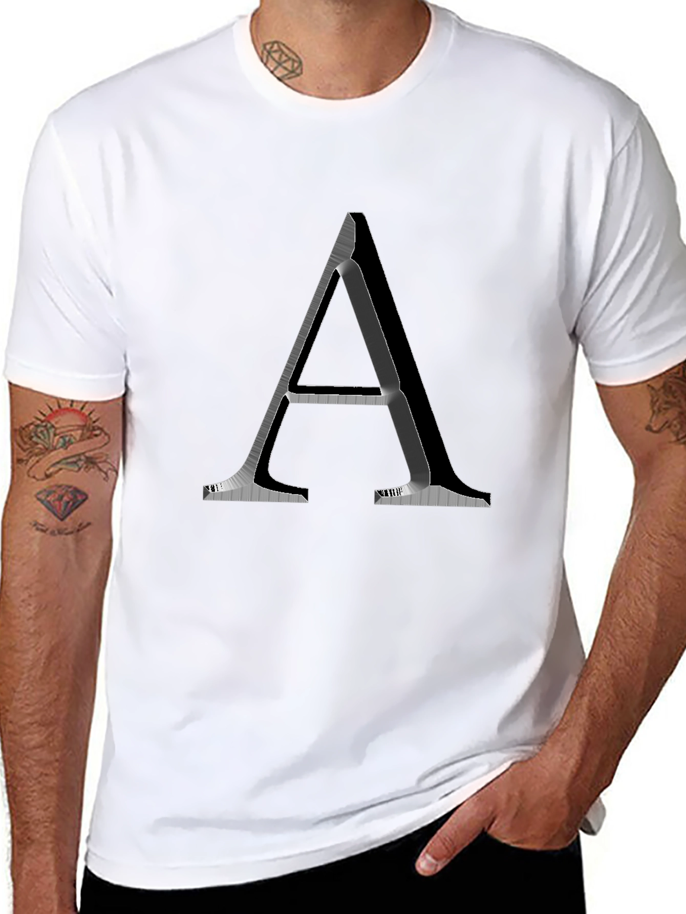 Letter A Graphic T-Shirt - Modern Design