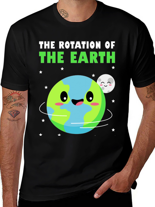 Earth Rotation Graphic T-Shirt