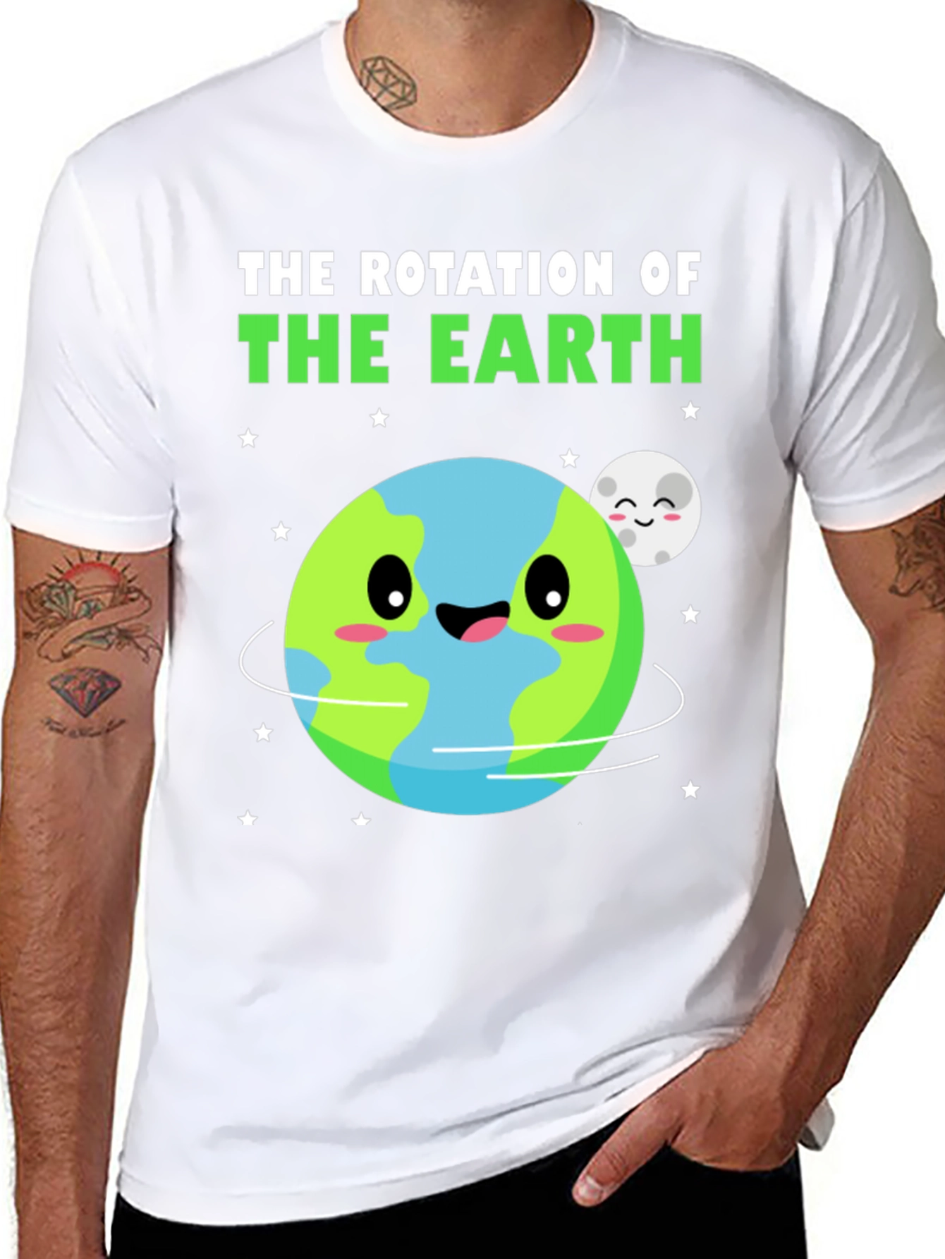 Earth Rotation Graphic T-Shirt