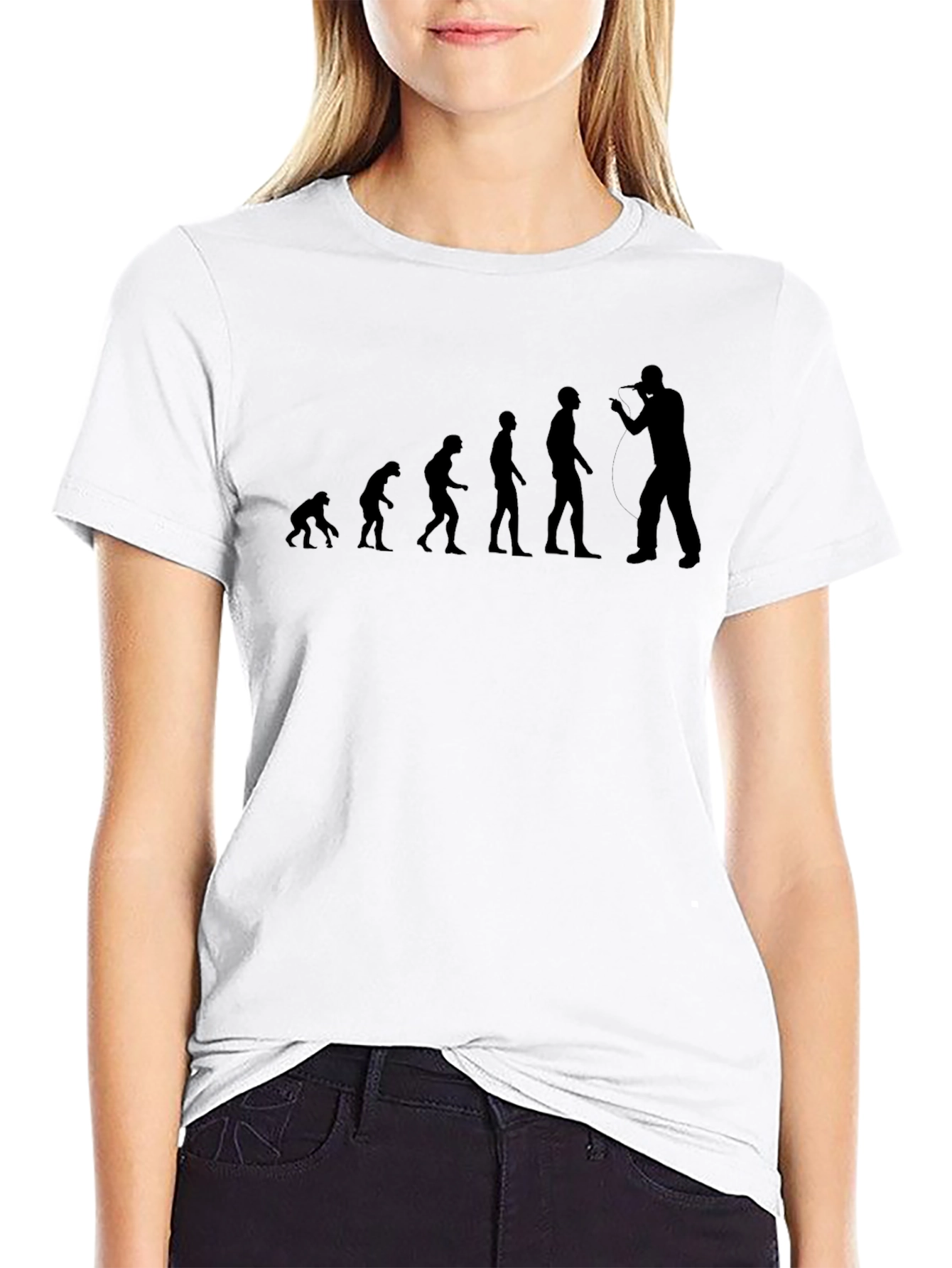 Evolution of Rapper Black T-Shirt