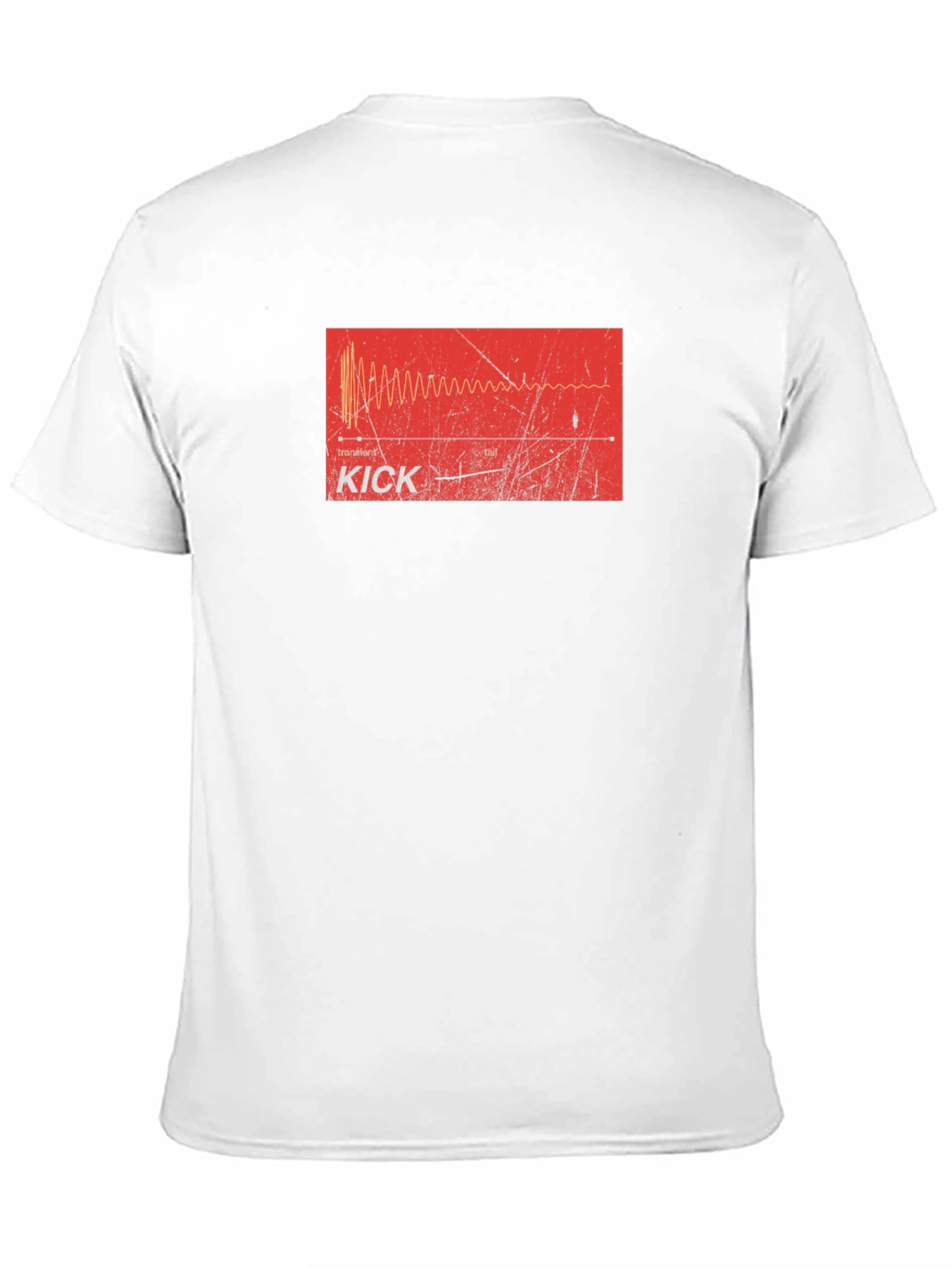 Kick Drum Waveform Graphic Tee - Musician Apparel