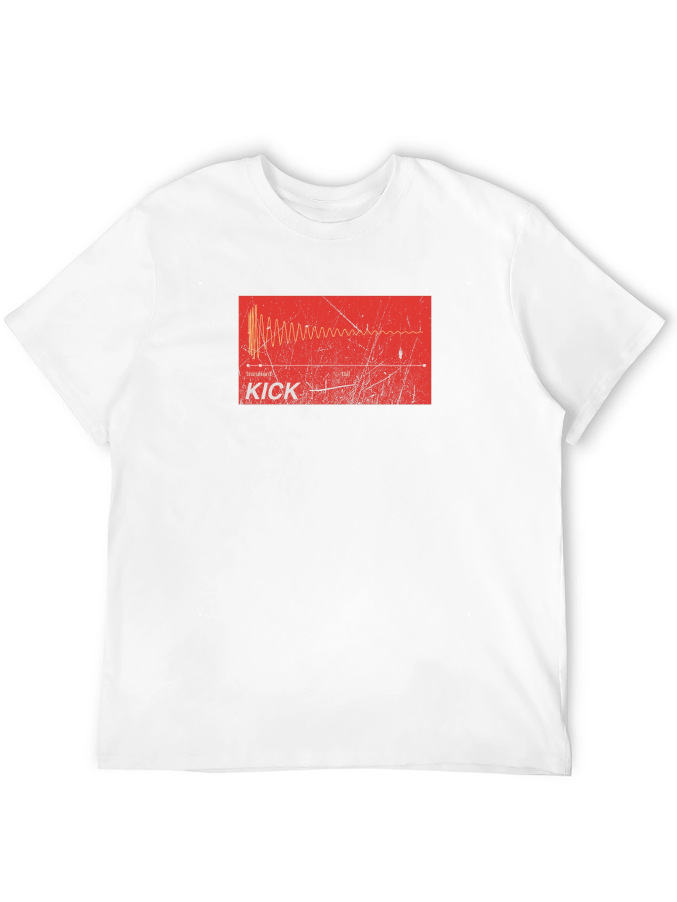 Kick Drum Waveform Graphic Tee - Musician Apparel