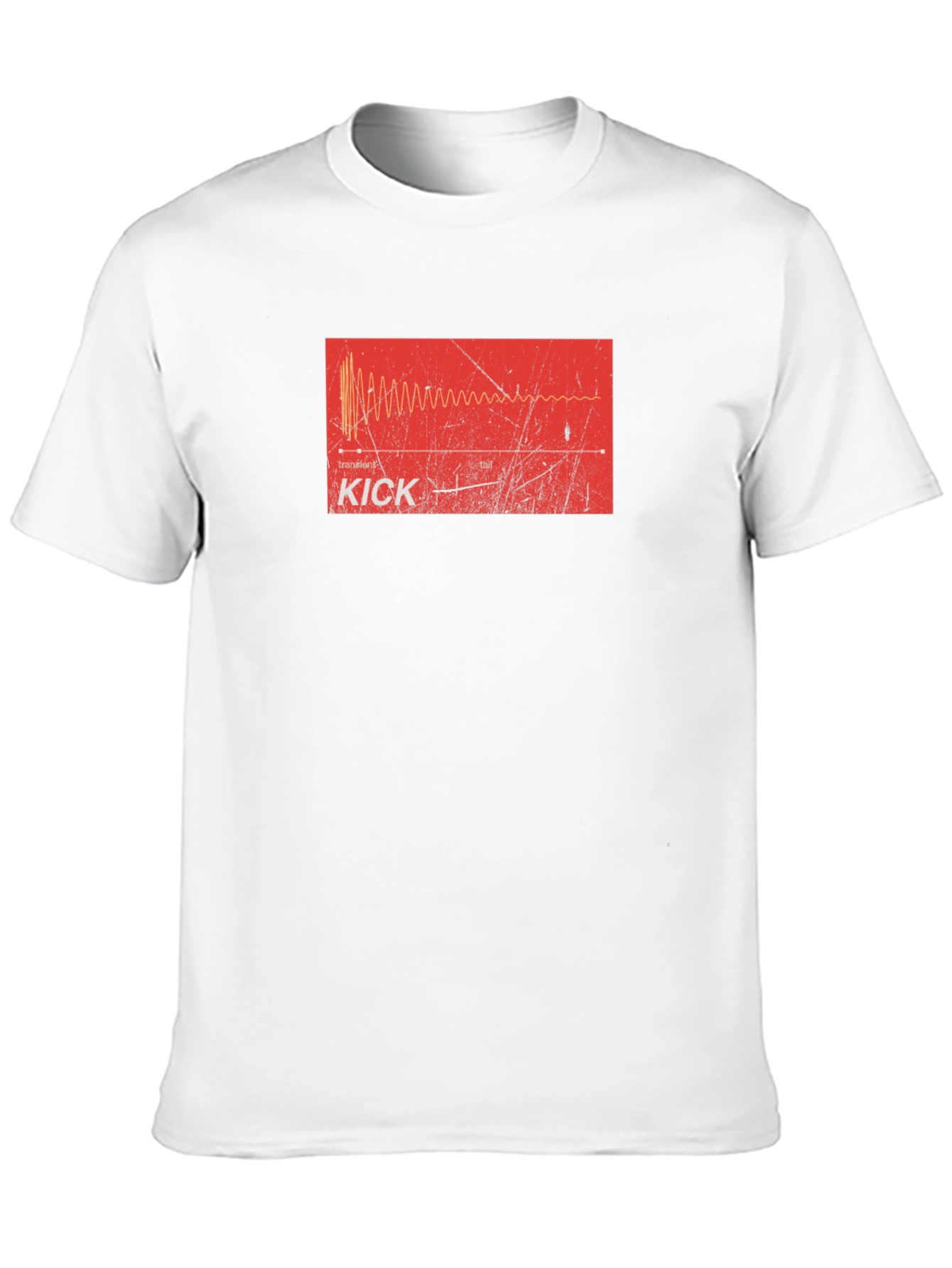 Kick Drum Waveform Graphic Tee - Musician Apparel