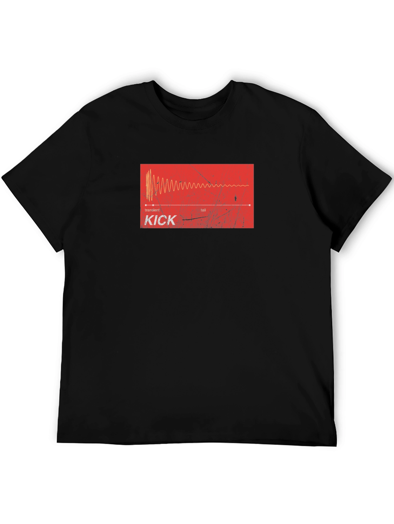 Kick Drum Waveform Graphic Tee - Musician Apparel