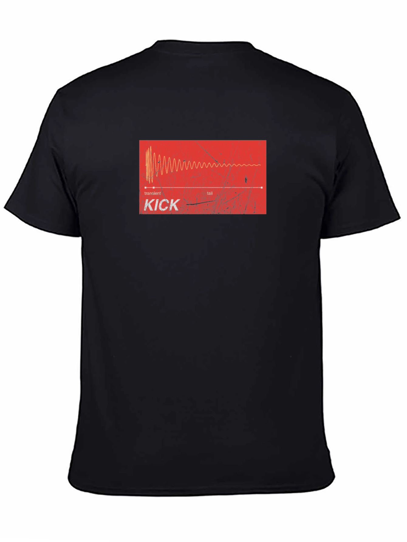 Kick Drum Waveform Graphic Tee - Musician Apparel