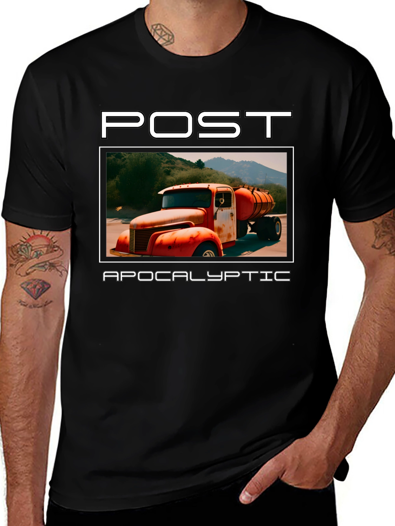 Post Apocalyptic Truck Graphic T-Shirt