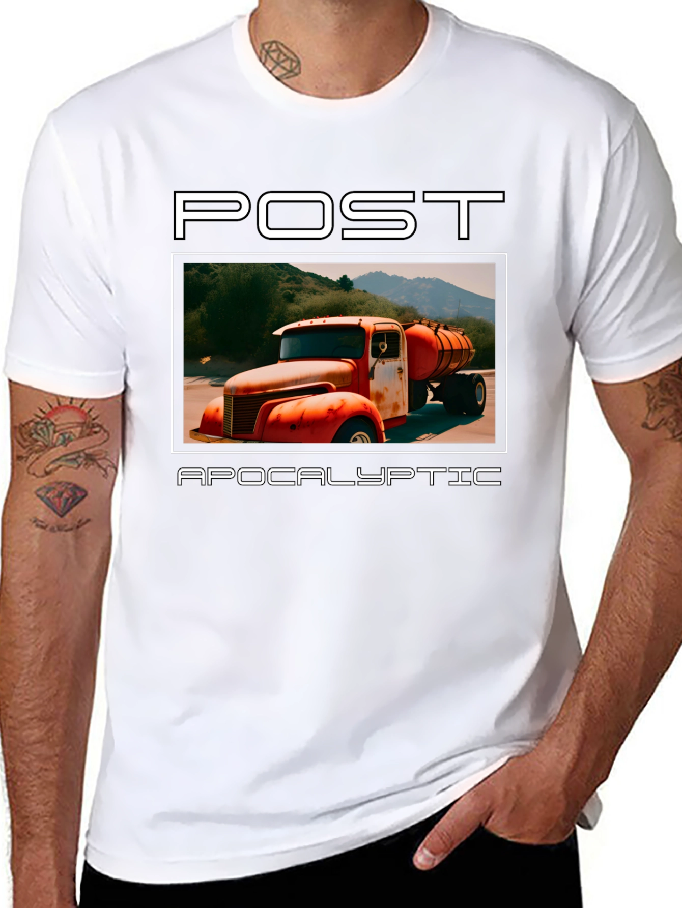 Post Apocalyptic Truck Graphic T-Shirt