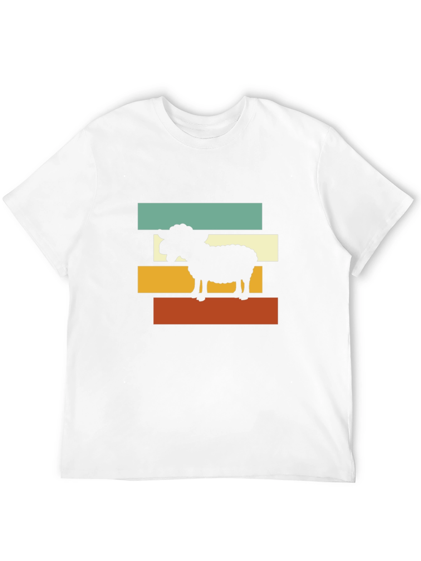 Retro Sheep Graphic Tee - Farm Animal Lover Shirt