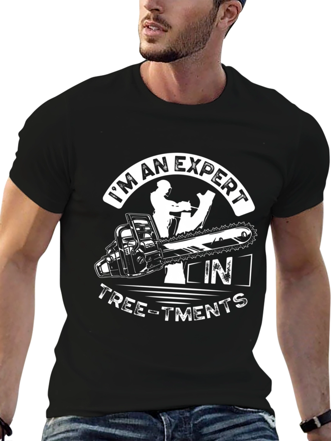 Expert Tree-tments Black Graphic T-Shirt