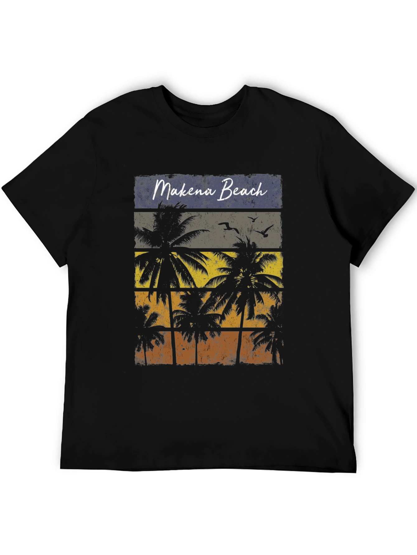 Makena Beach Palm Tree Graphic T-Shirt
