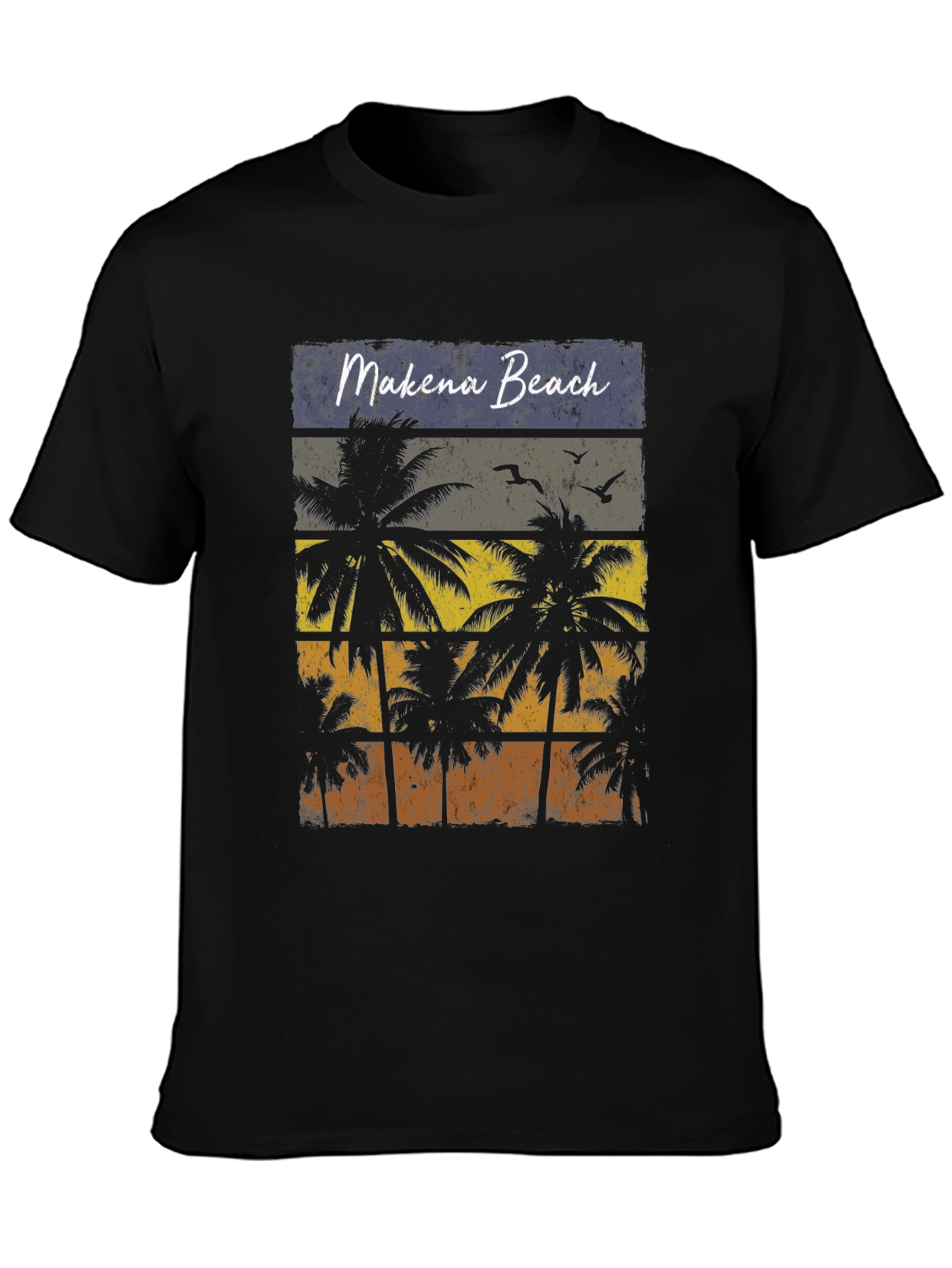 Makena Beach Palm Tree Graphic T-Shirt