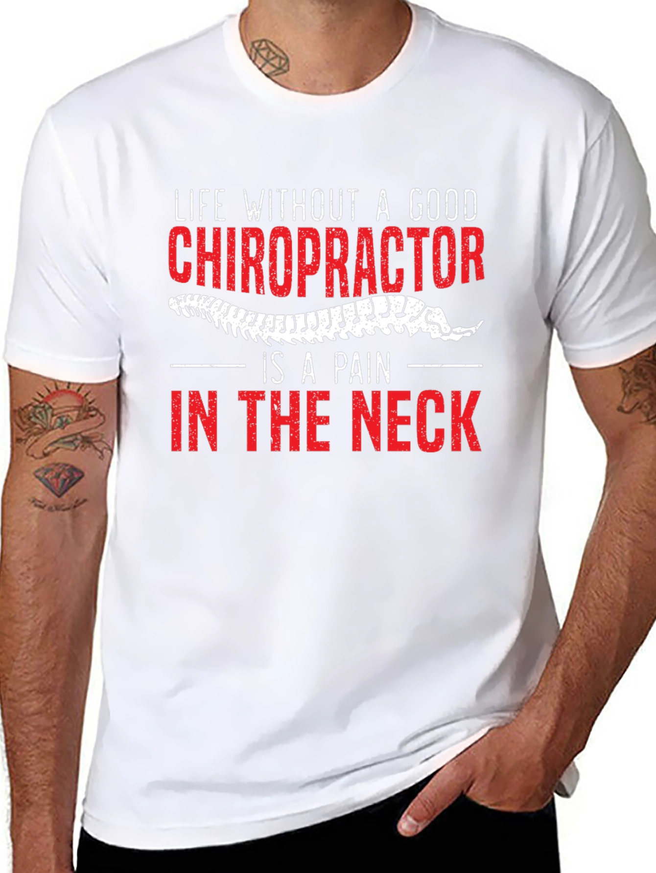 Chiropractor Pain in the Neck Graphic Tee