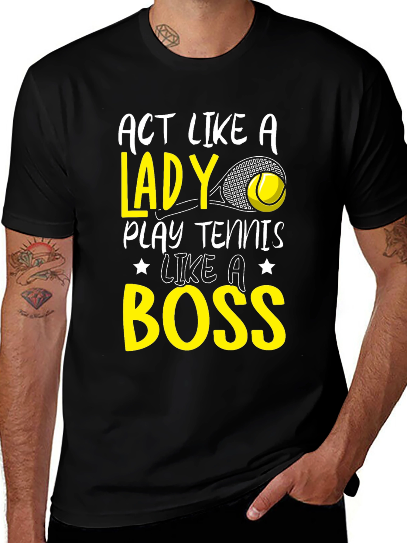 Tennis Boss Graphic T-Shirt