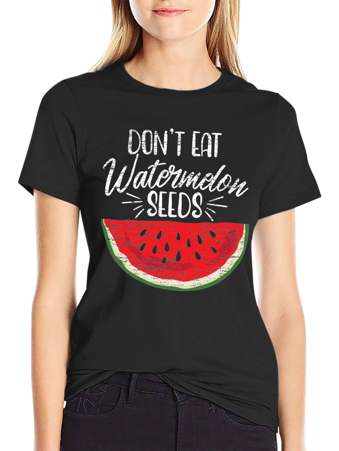 Dont Eat Watermelon Seeds Graphic T-Shirt