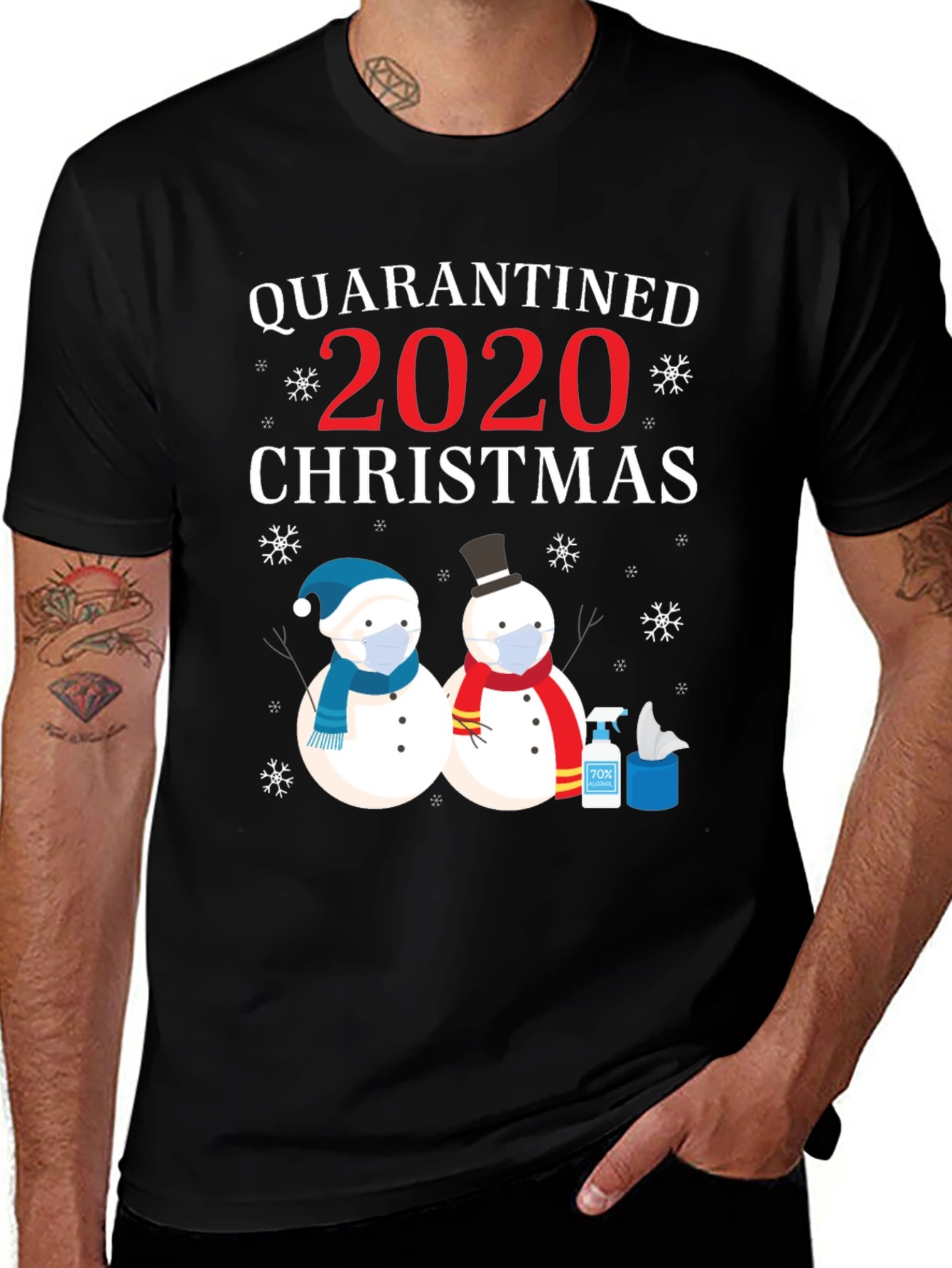 Quarantined 2020 Christmas T-Shirt