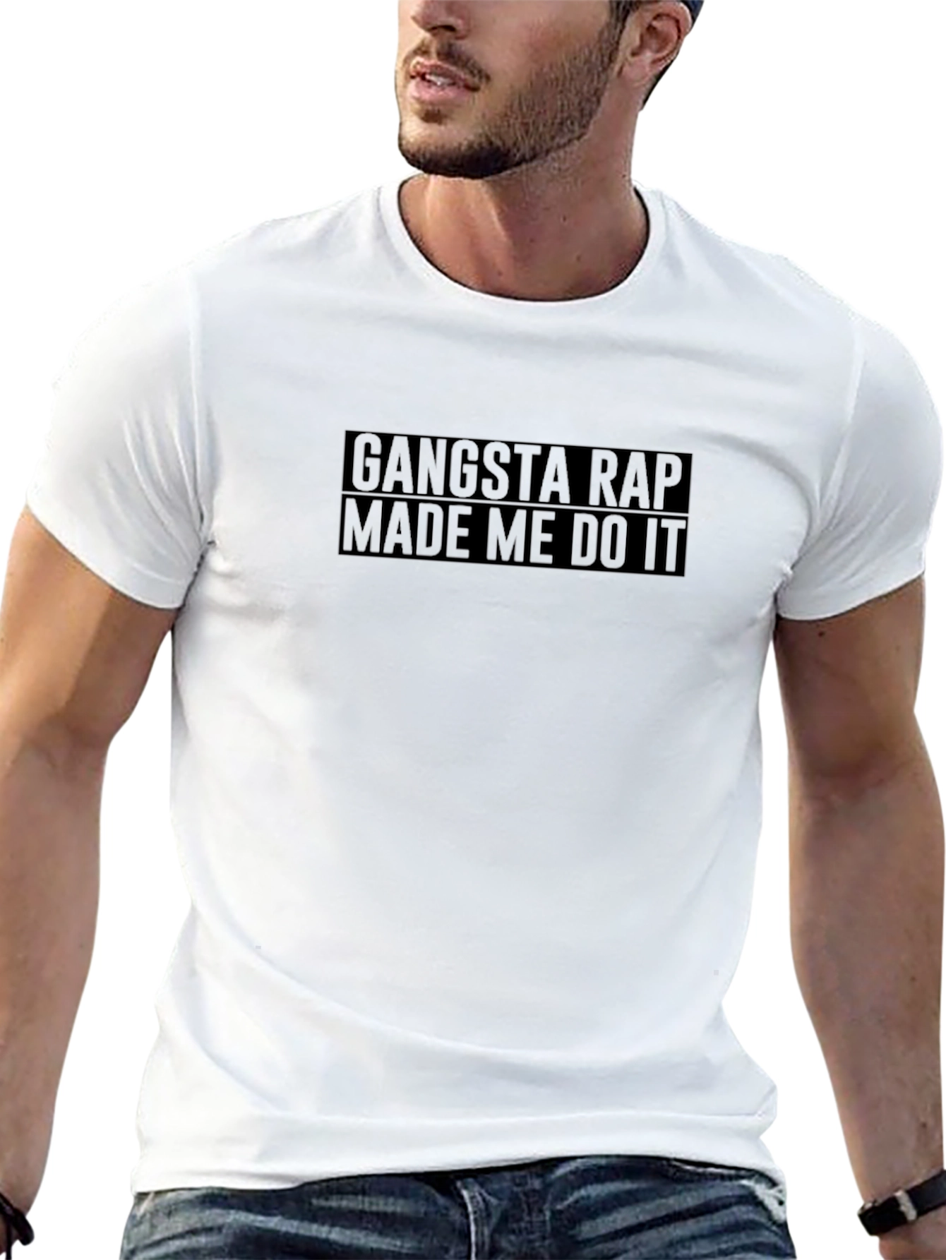 Gangsta Rap Made Me Do It Graphic Tee