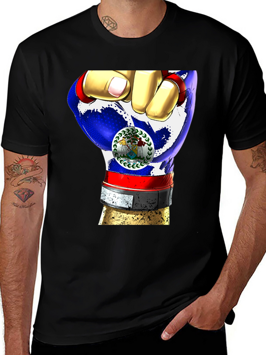 Belize Fist Flag T-Shirt - Patriot Pride