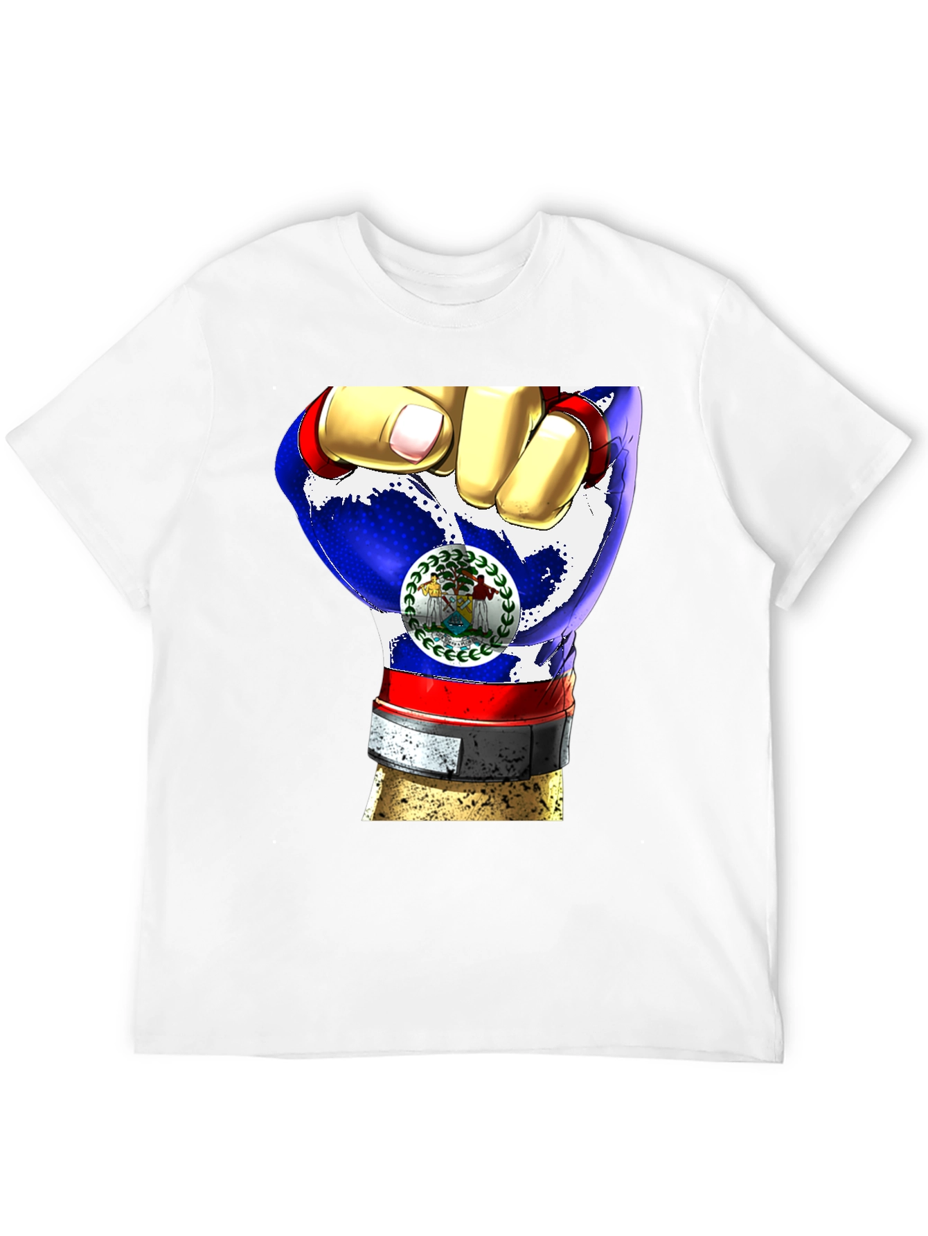 Belize Fist Flag T-Shirt - Patriot Pride