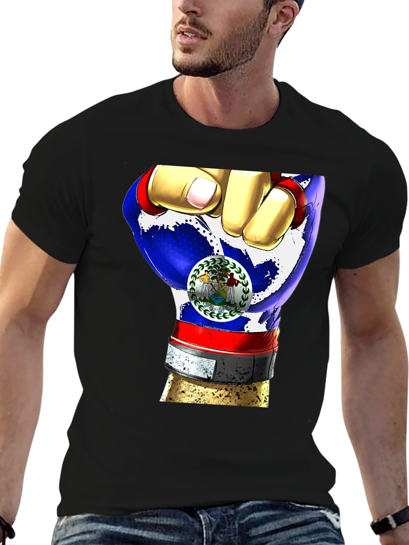 Belize Fist Flag T-Shirt - Patriot Pride