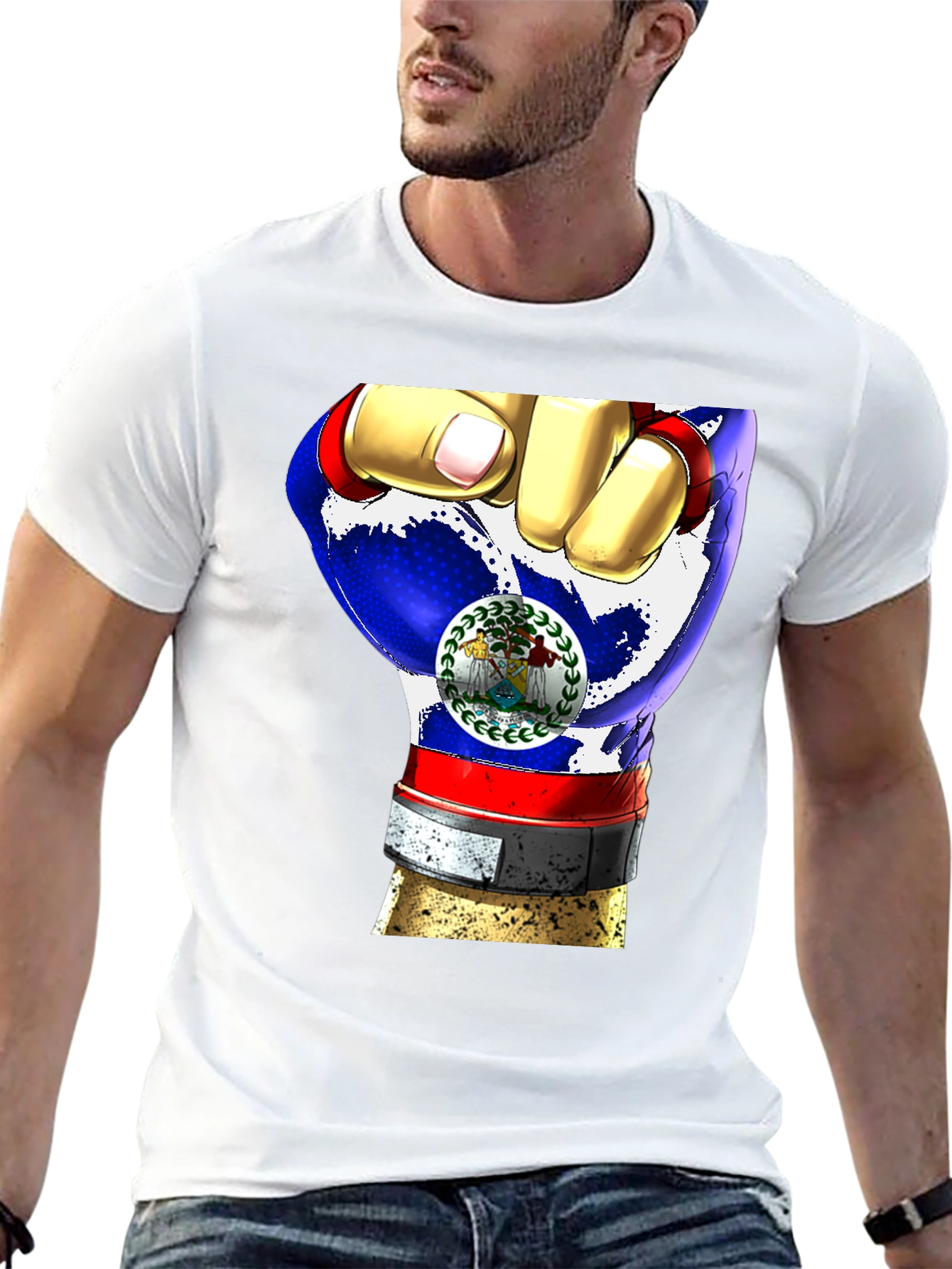 Belize Fist Flag T-Shirt - Patriot Pride