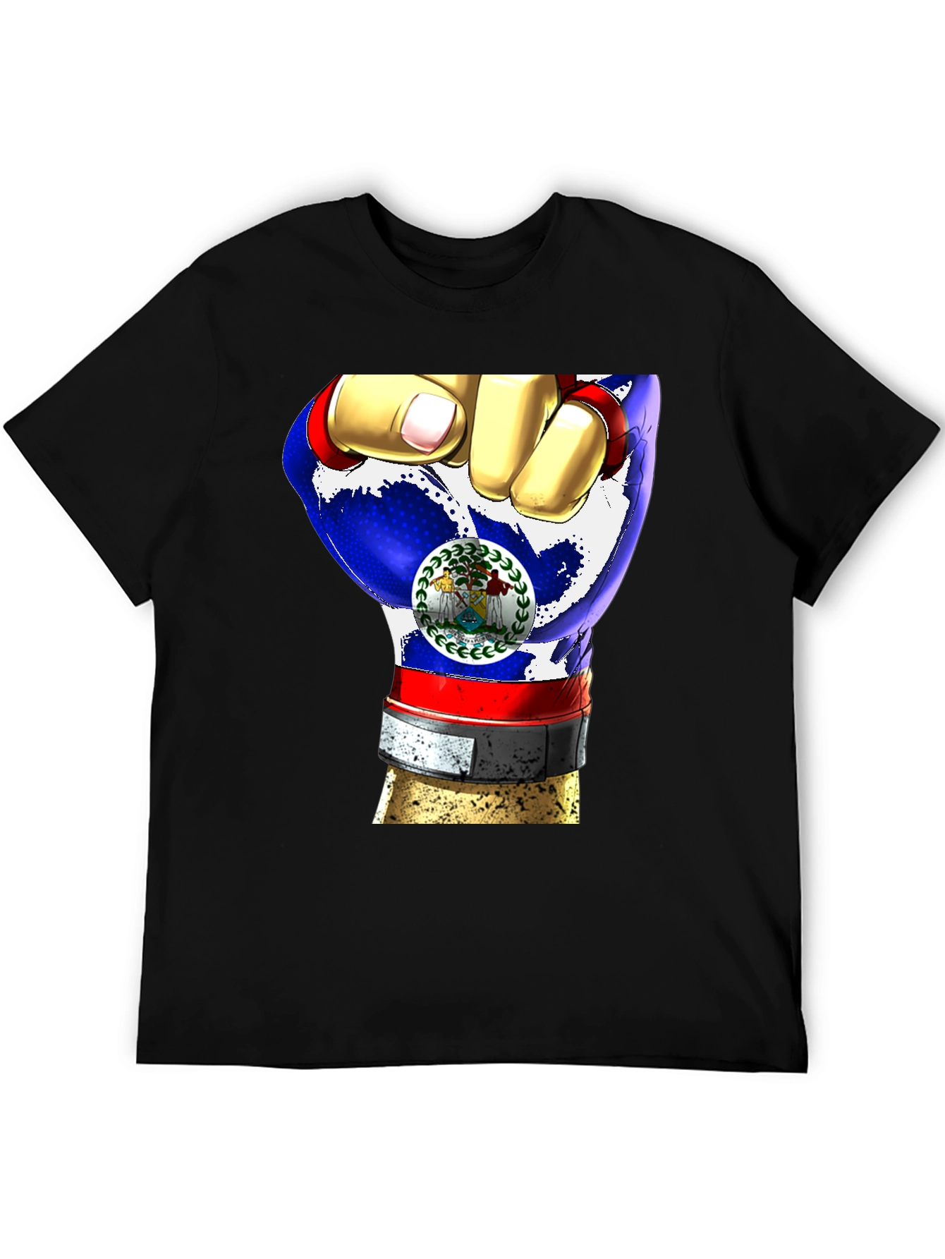 Belize Fist Flag T-Shirt - Patriot Pride