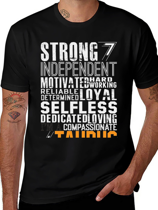 Taurus Zodiac Sign T-Shirt - Strong Loyal Selfless