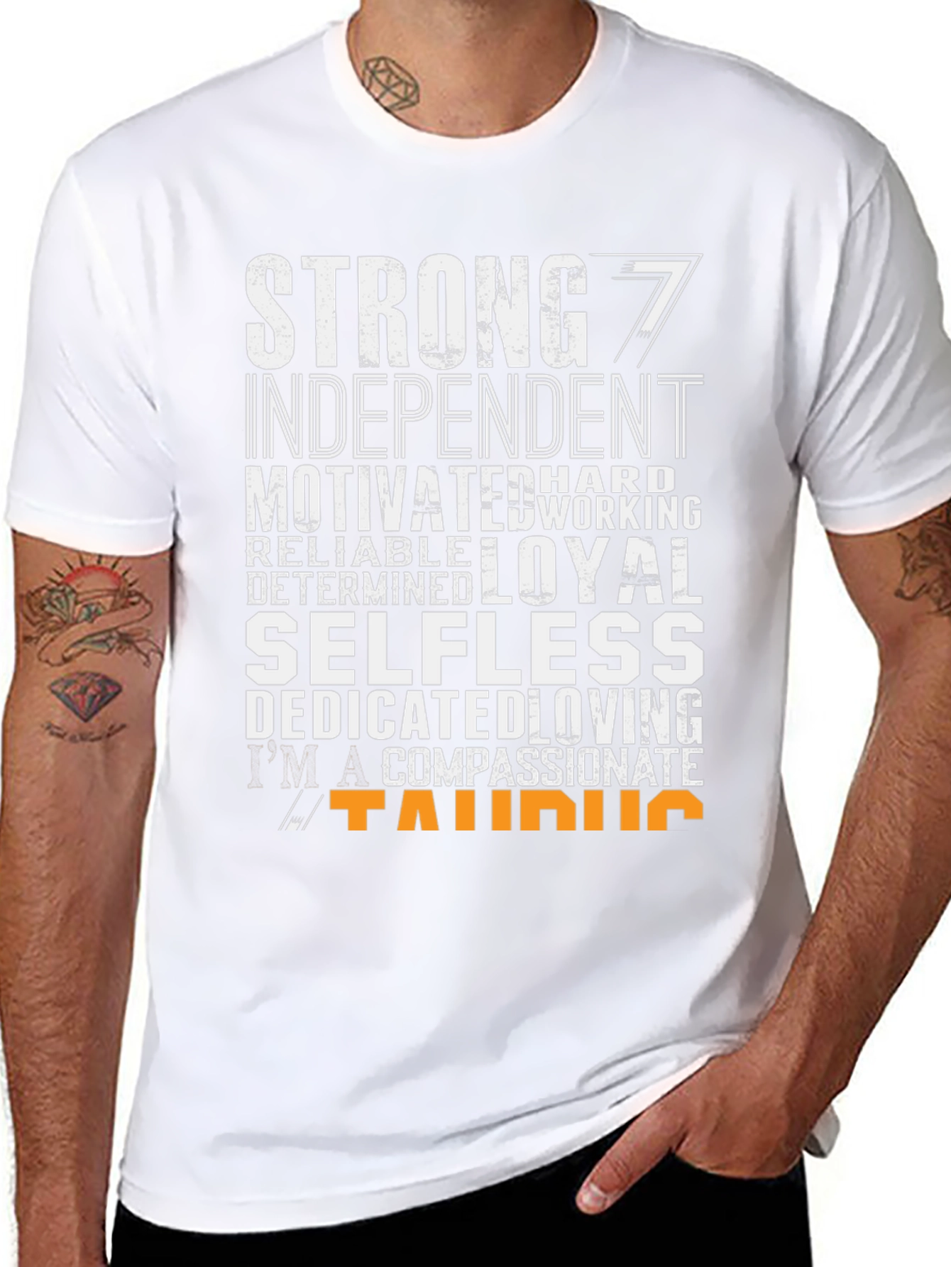 Taurus Zodiac Sign T-Shirt - Strong Loyal Selfless