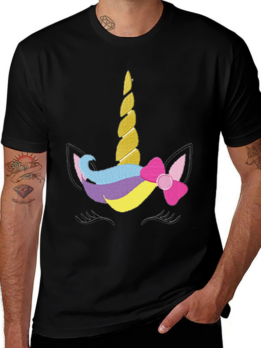 Unicorn Graphic Tee - Cute Black T-Shirt