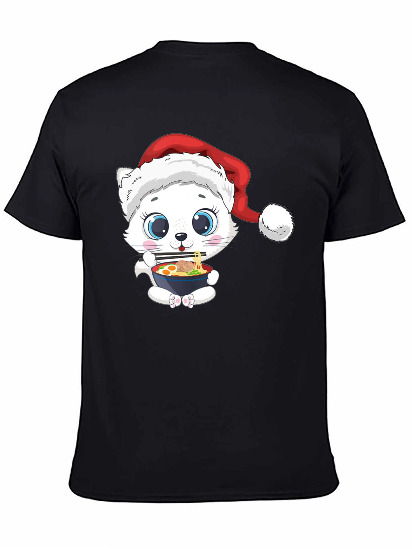 Cat Ramen Christmas T-Shirt
