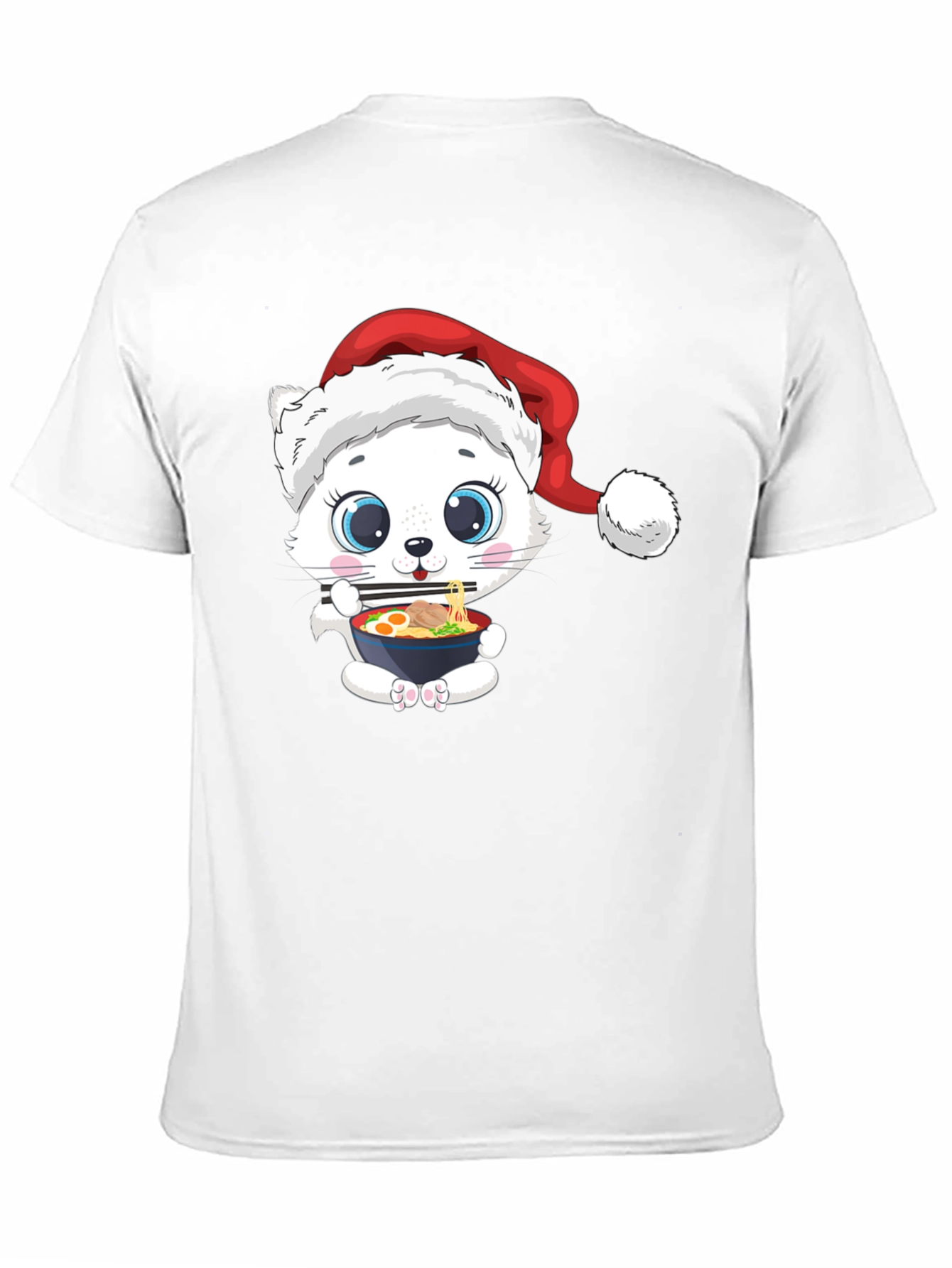 Cat Ramen Christmas T-Shirt