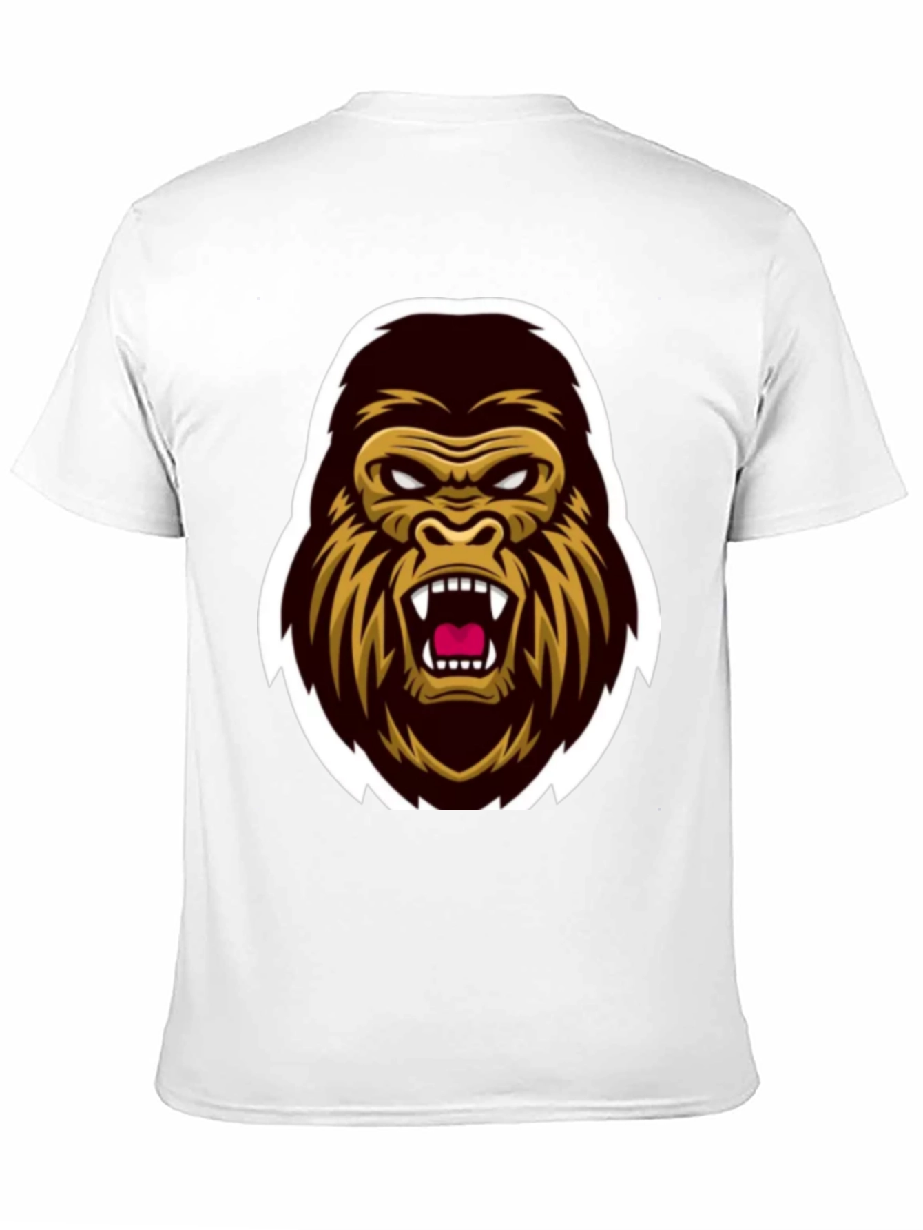 Mens Black Gorilla Graphic Tee