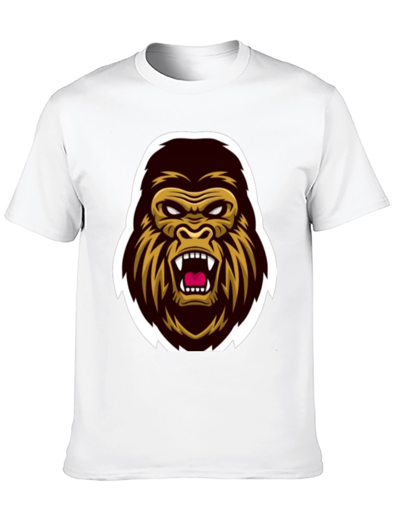 Mens Black Gorilla Graphic Tee