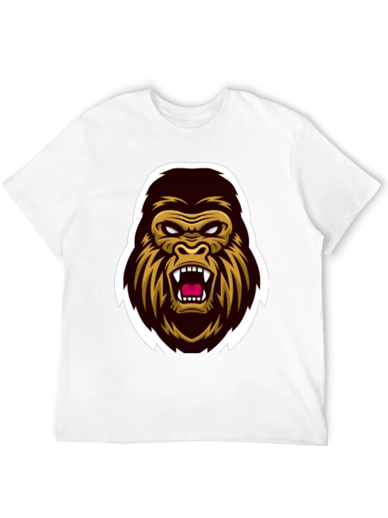 Mens Black Gorilla Graphic Tee