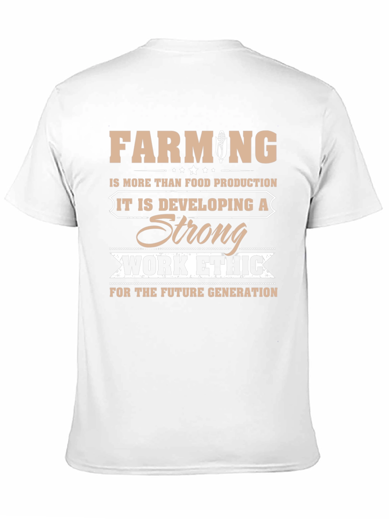 Farming Strong Work Ethic Graphic T-Shirt