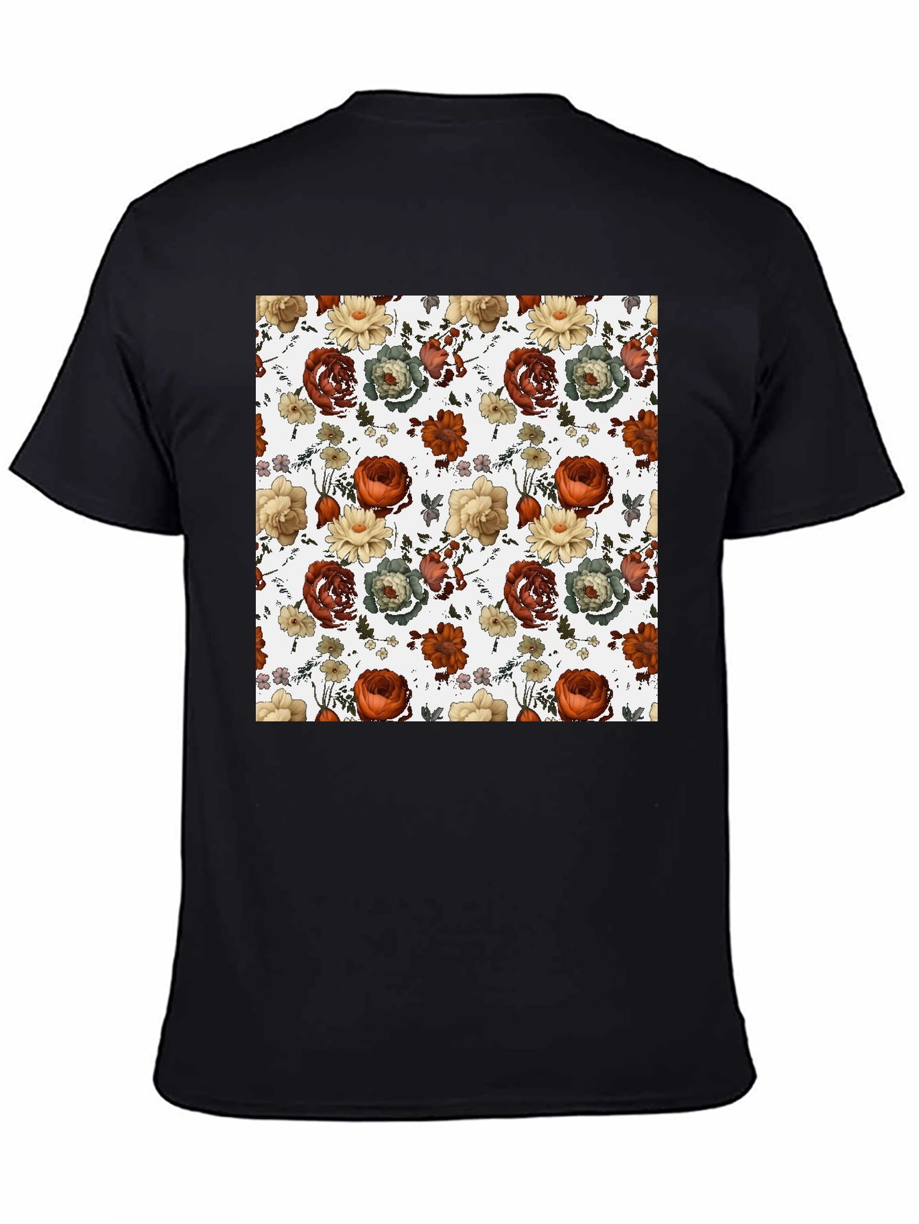 Floral Print T-Shirt - Stylish Mens Tee