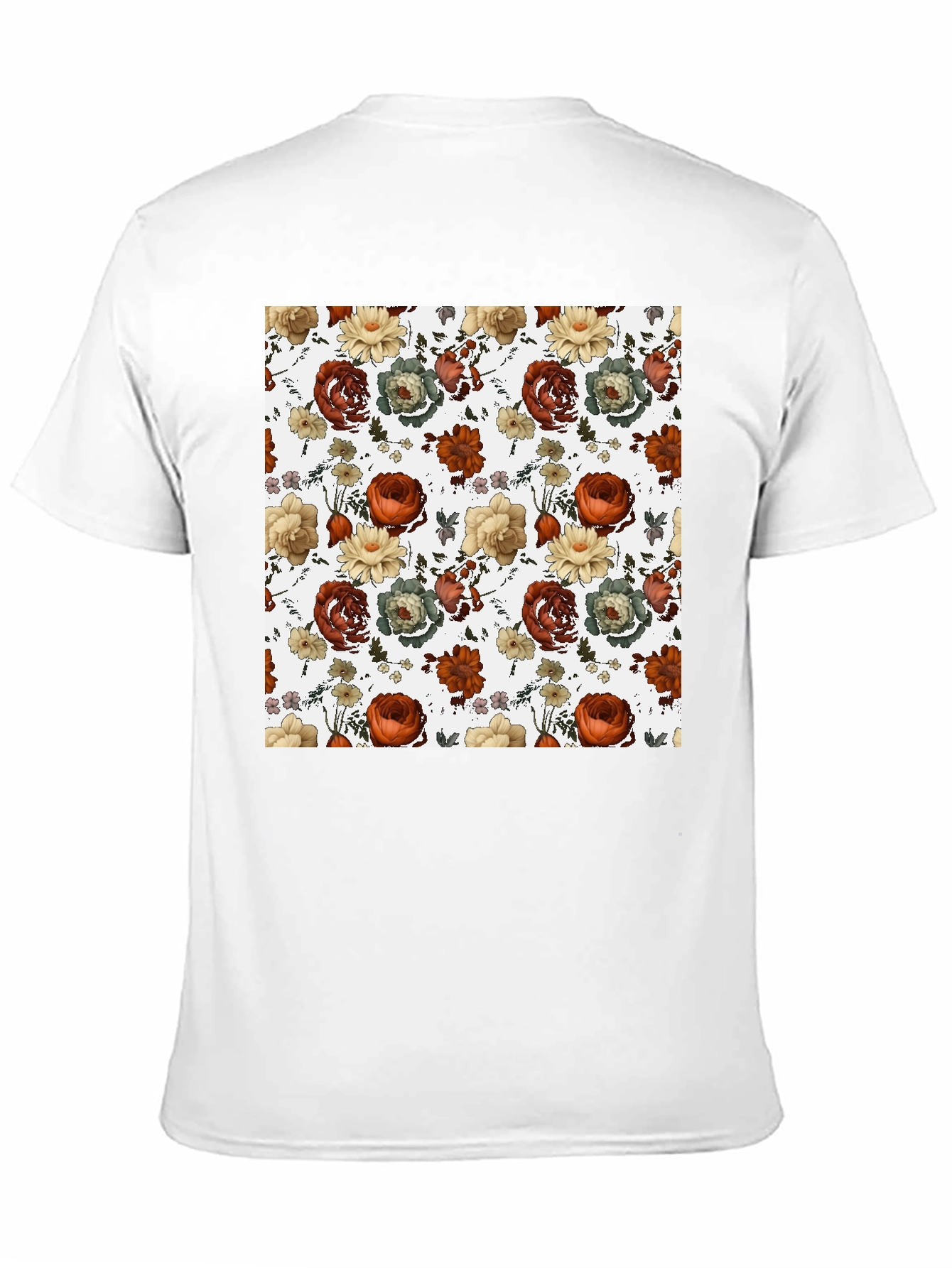 Floral Print T-Shirt - Stylish Mens Tee