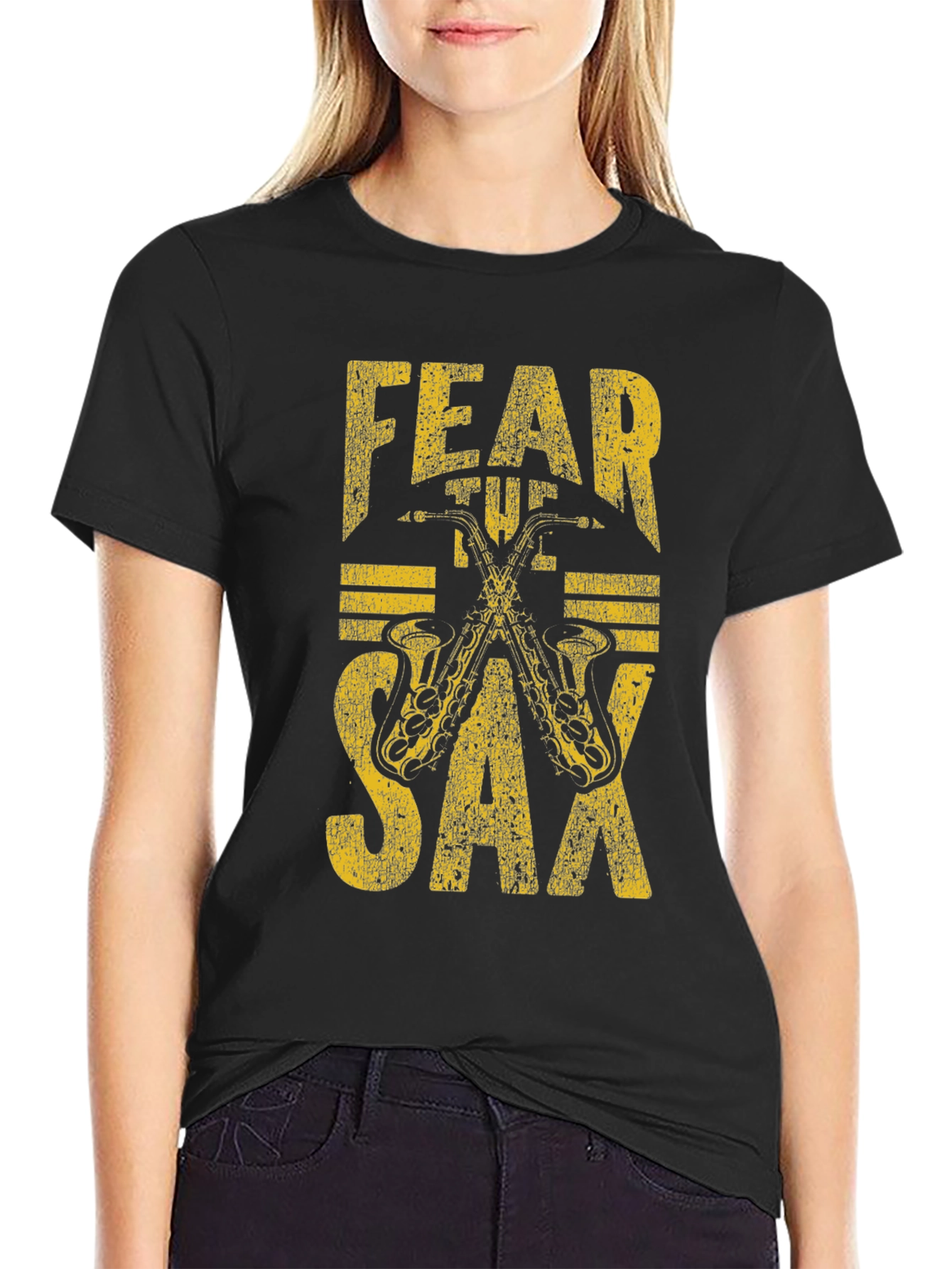 Fear The Sax T-Shirt: Musicians Graphic Tee