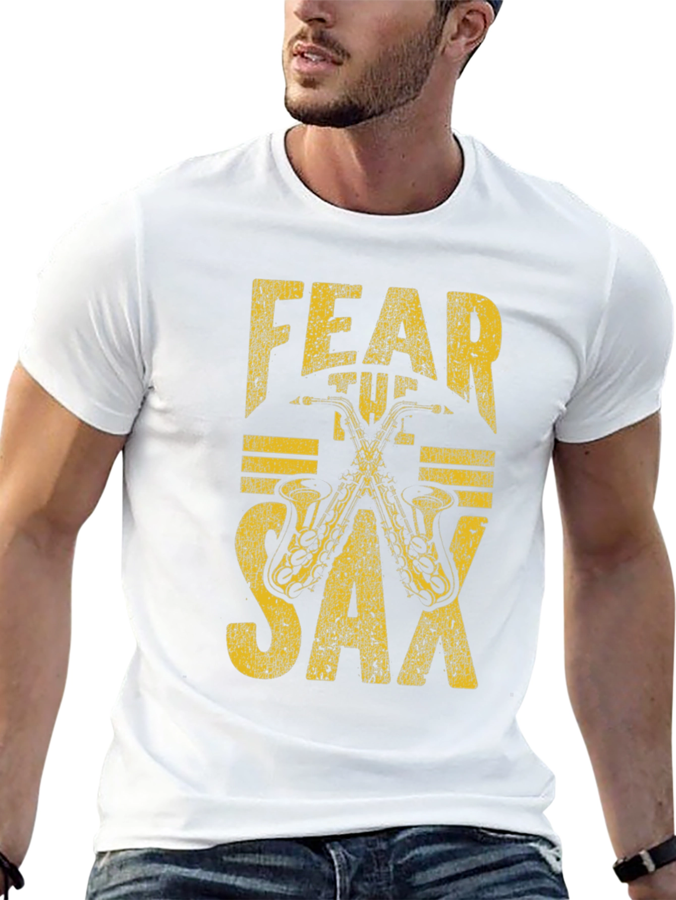 Fear The Sax T-Shirt: Musicians Graphic Tee