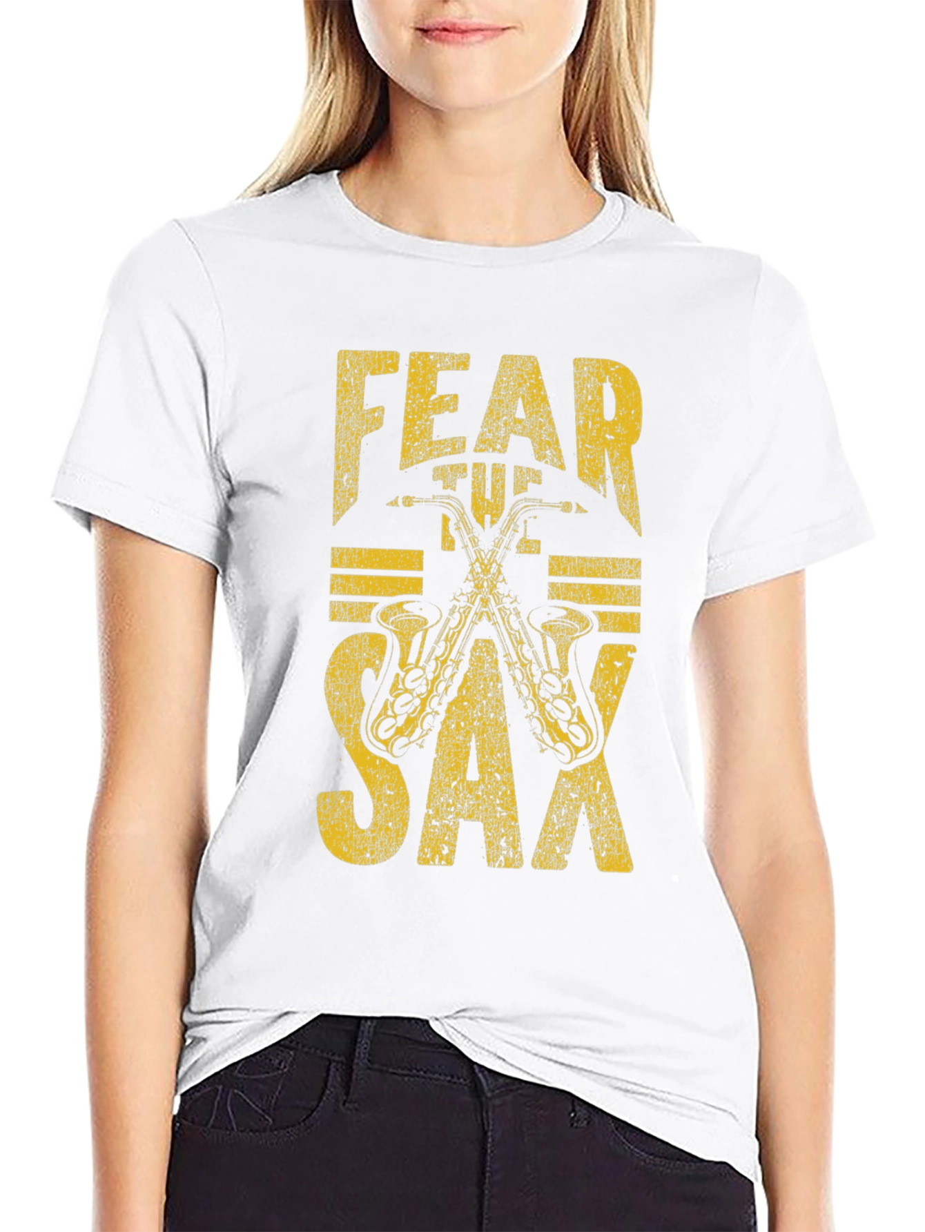 Fear The Sax T-Shirt: Musicians Graphic Tee