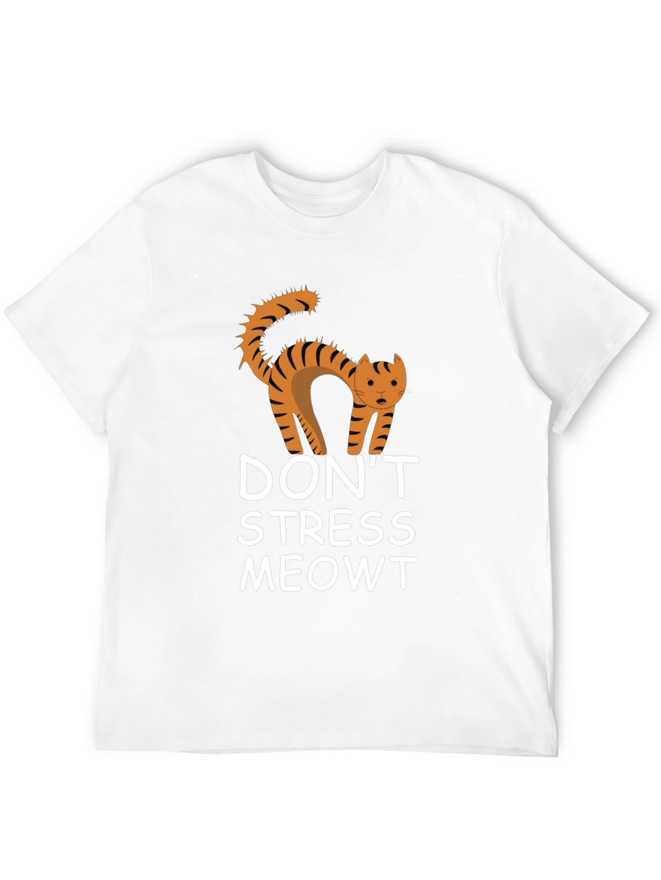 Dont Stress Meowt Black Graphic Tee