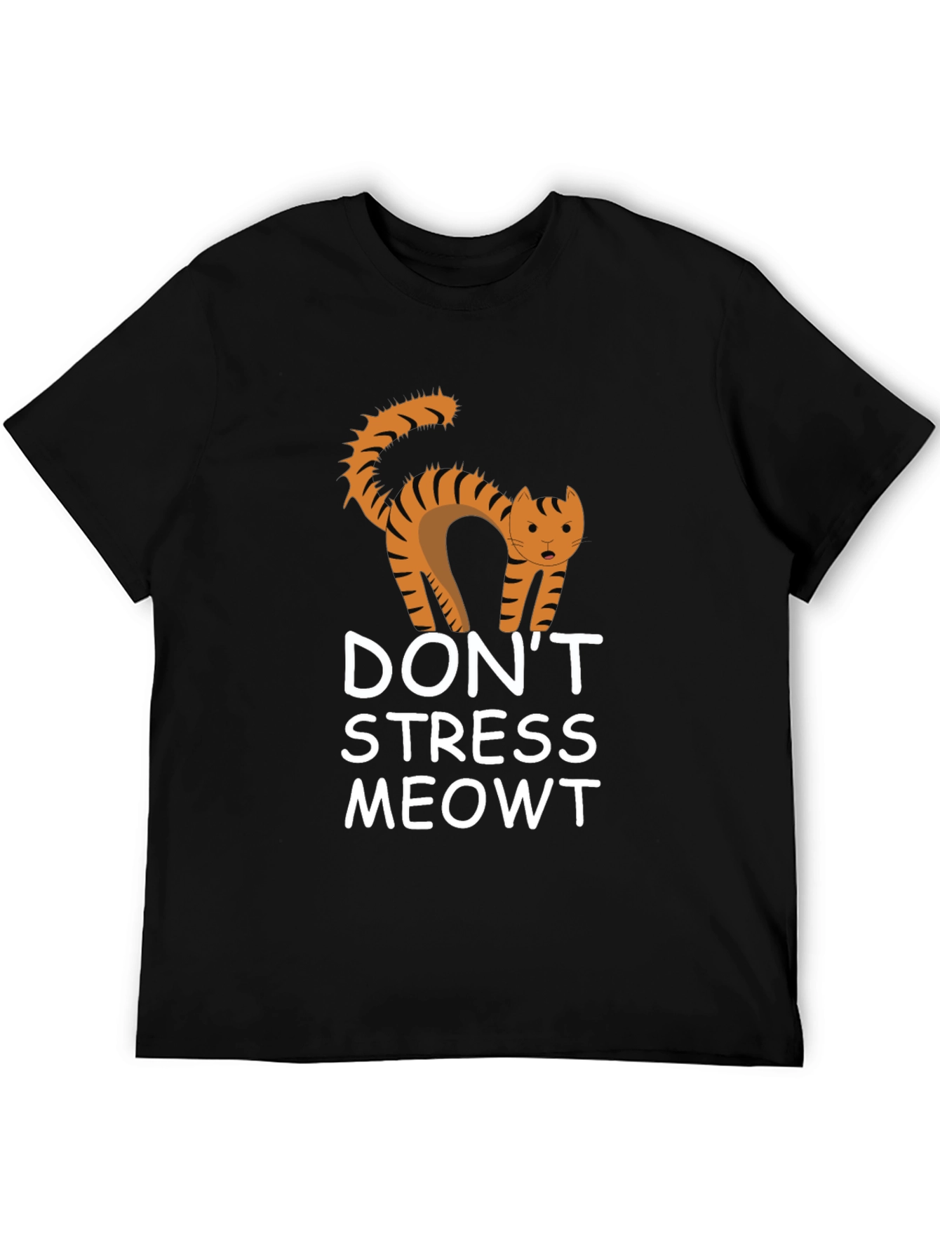 Dont Stress Meowt Black Graphic Tee