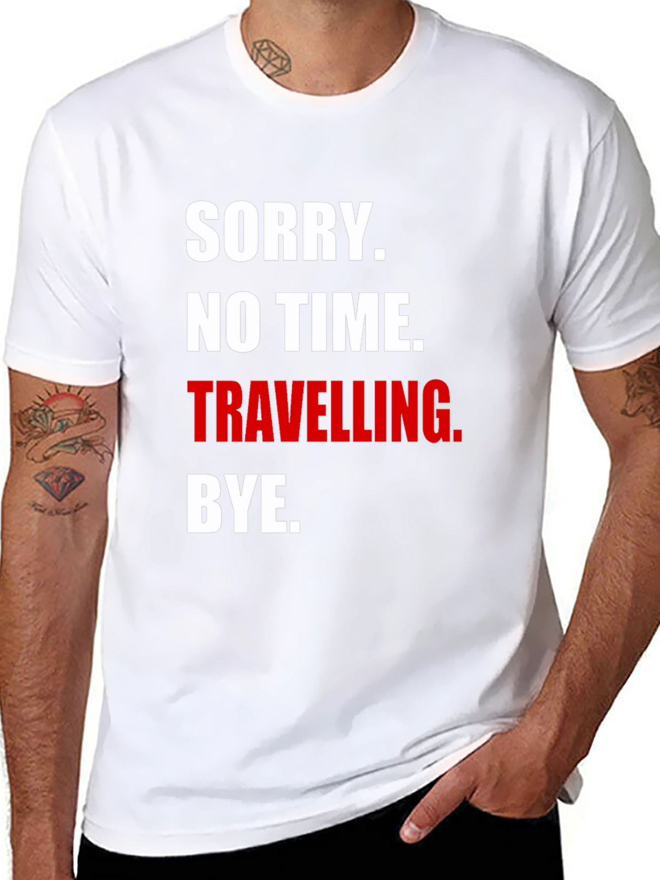 Sorry No Time Traveling. Graphic T-Shirt