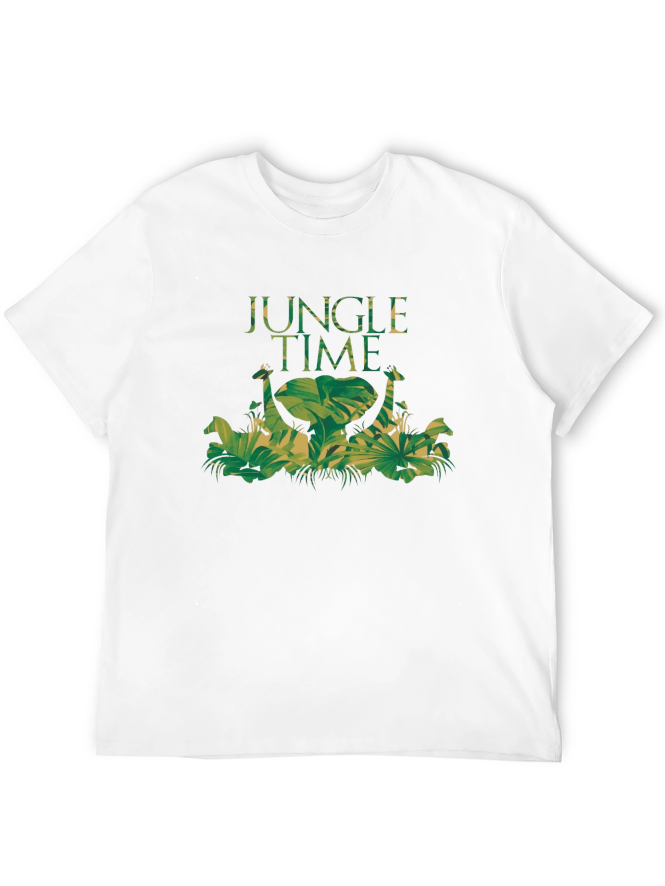 Jungle Time Graphic Tee - Nature Inspired Black T-Shirt