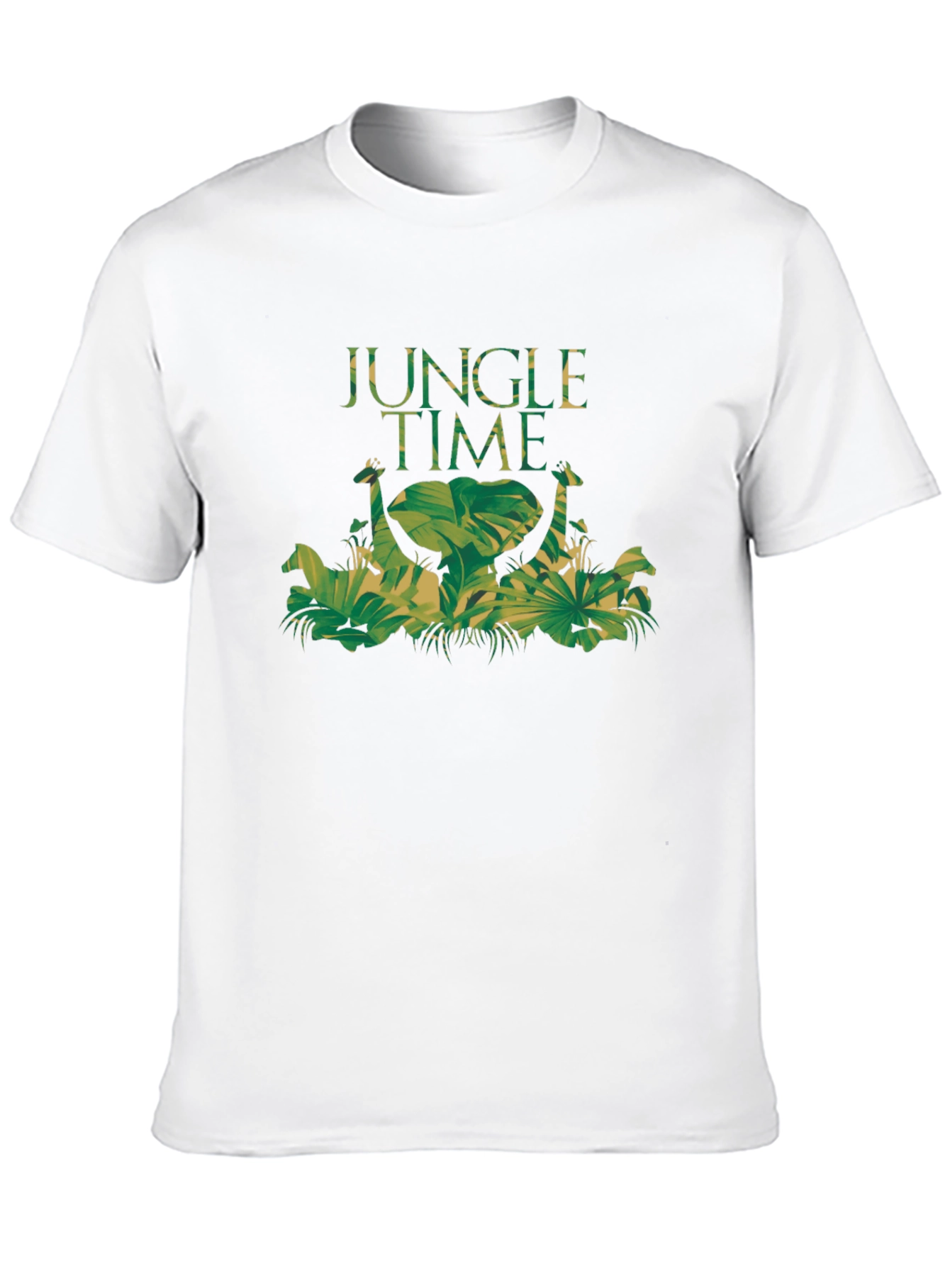 Jungle Time Graphic Tee - Nature Inspired Black T-Shirt