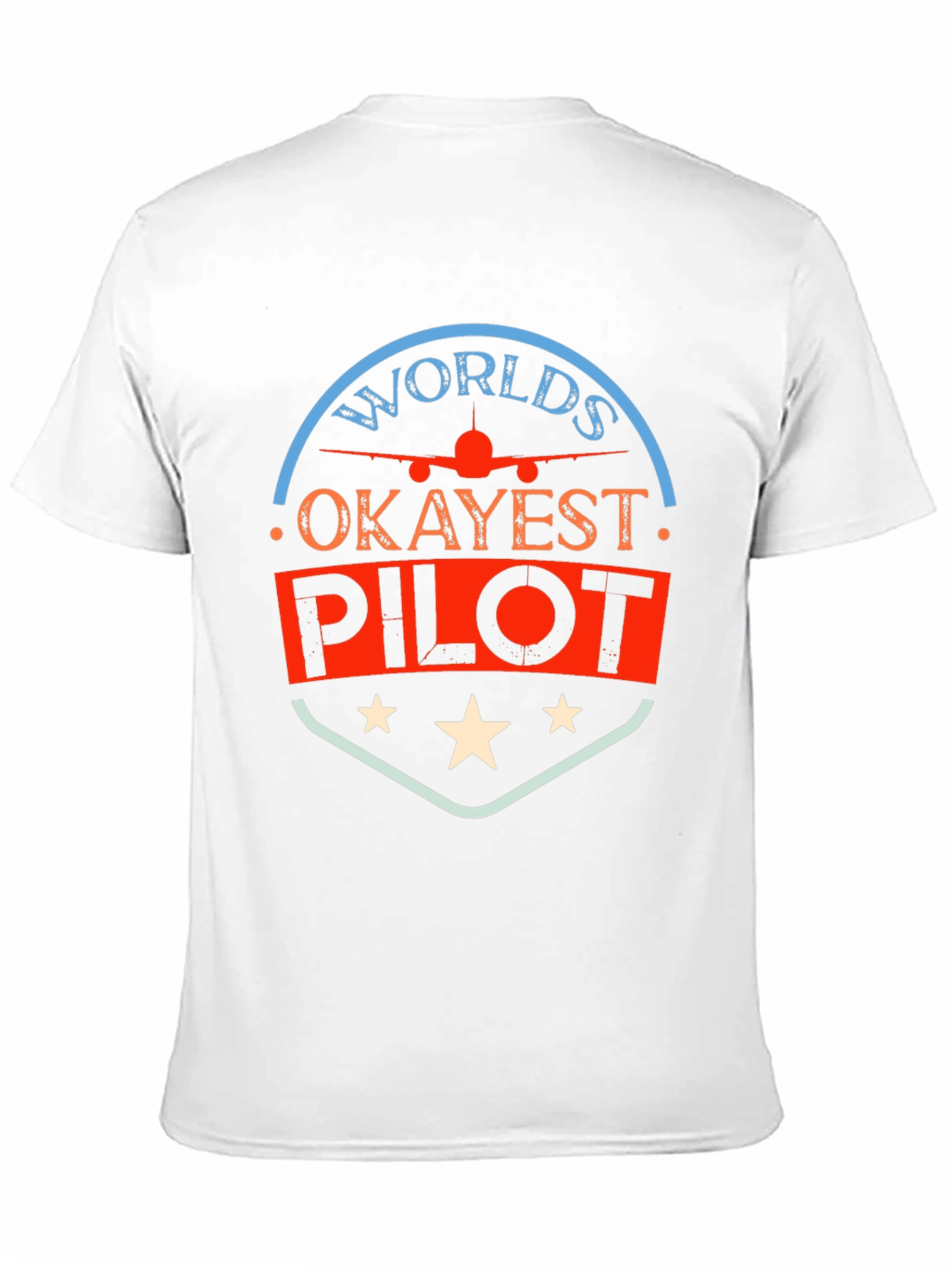 Worlds Okayest Pilot T-Shirt - Funny Aviation Tee