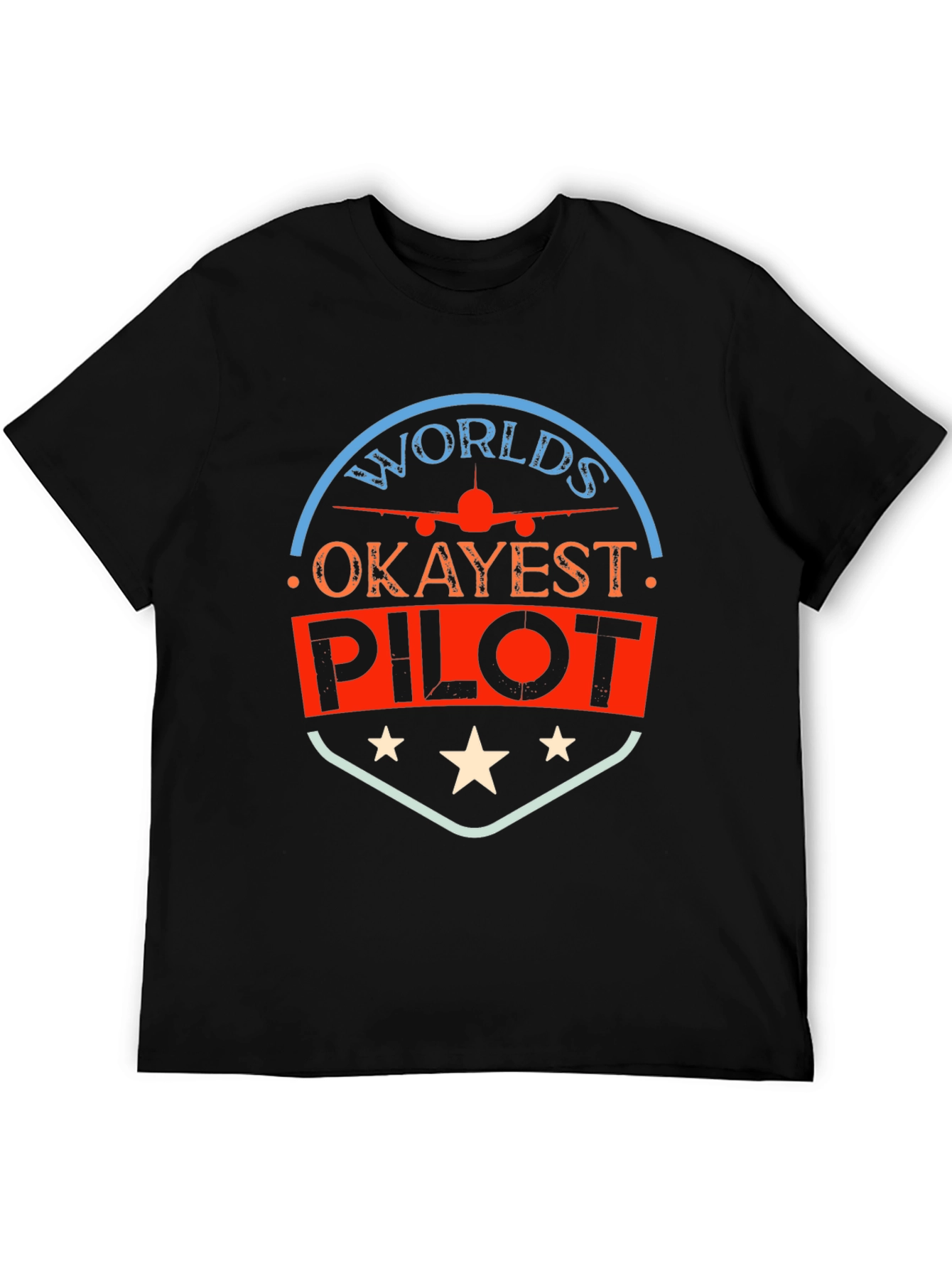 Worlds Okayest Pilot T-Shirt - Funny Aviation Tee