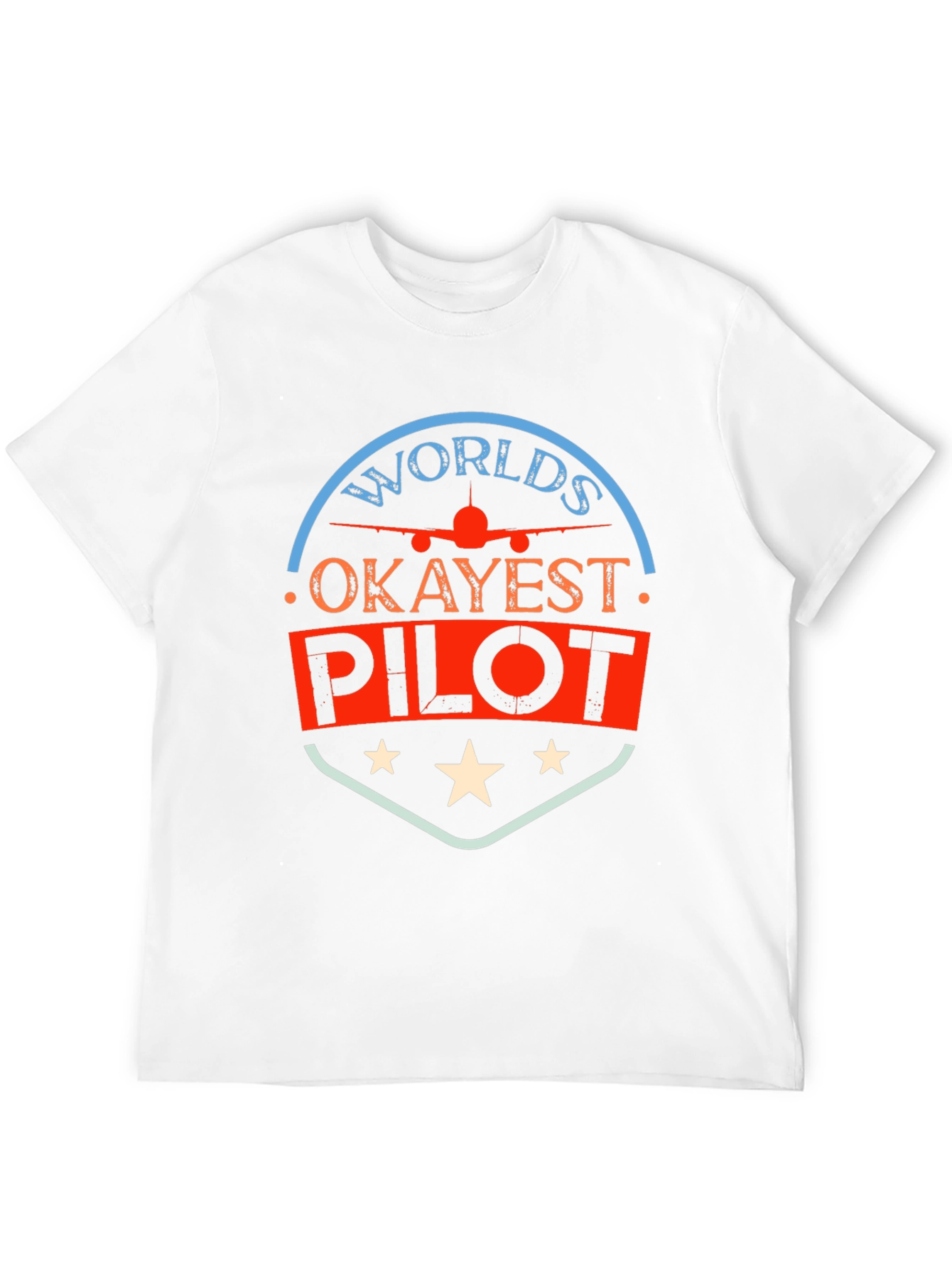 Worlds Okayest Pilot T-Shirt - Funny Aviation Tee